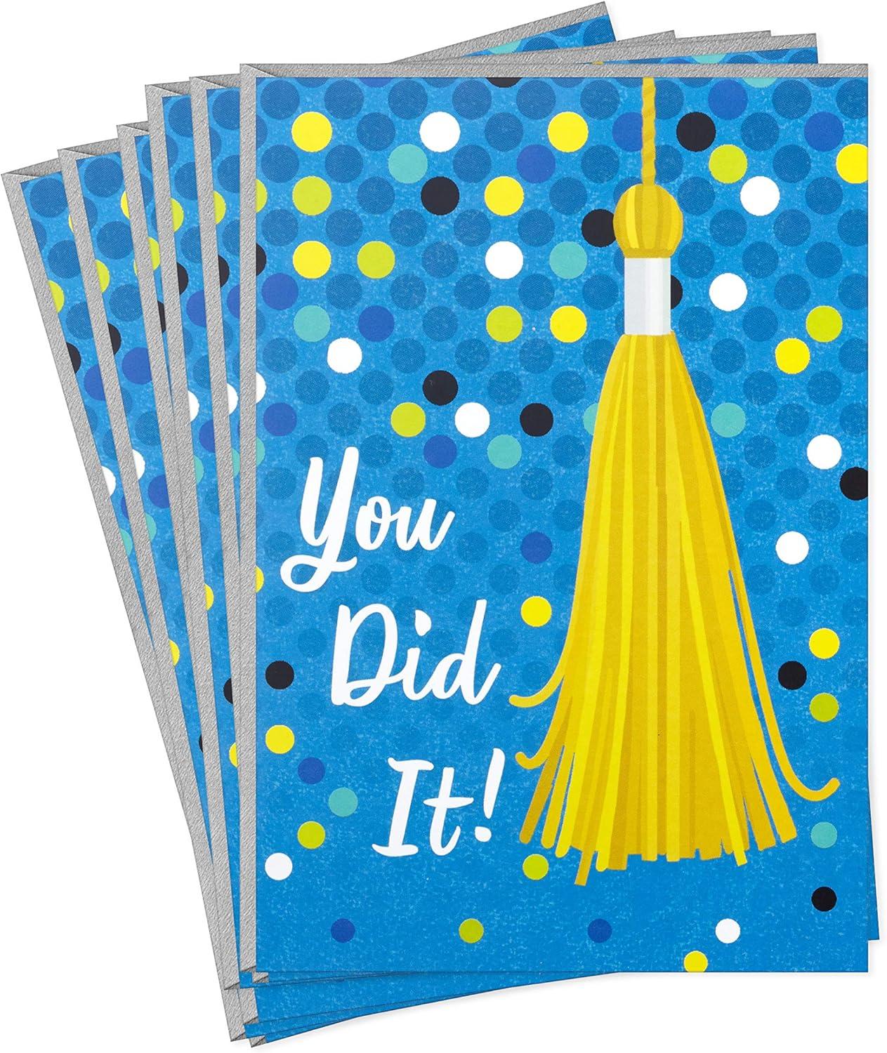 imageHallmark Dr Seuss Graduation Card Money Holders or Gift Card Holders Oh the Places Youll Go 6 Cards with Envelopes for High School Kindergarten Middle School College and College GraduatesYou Did It  8 Cards with Envelopes