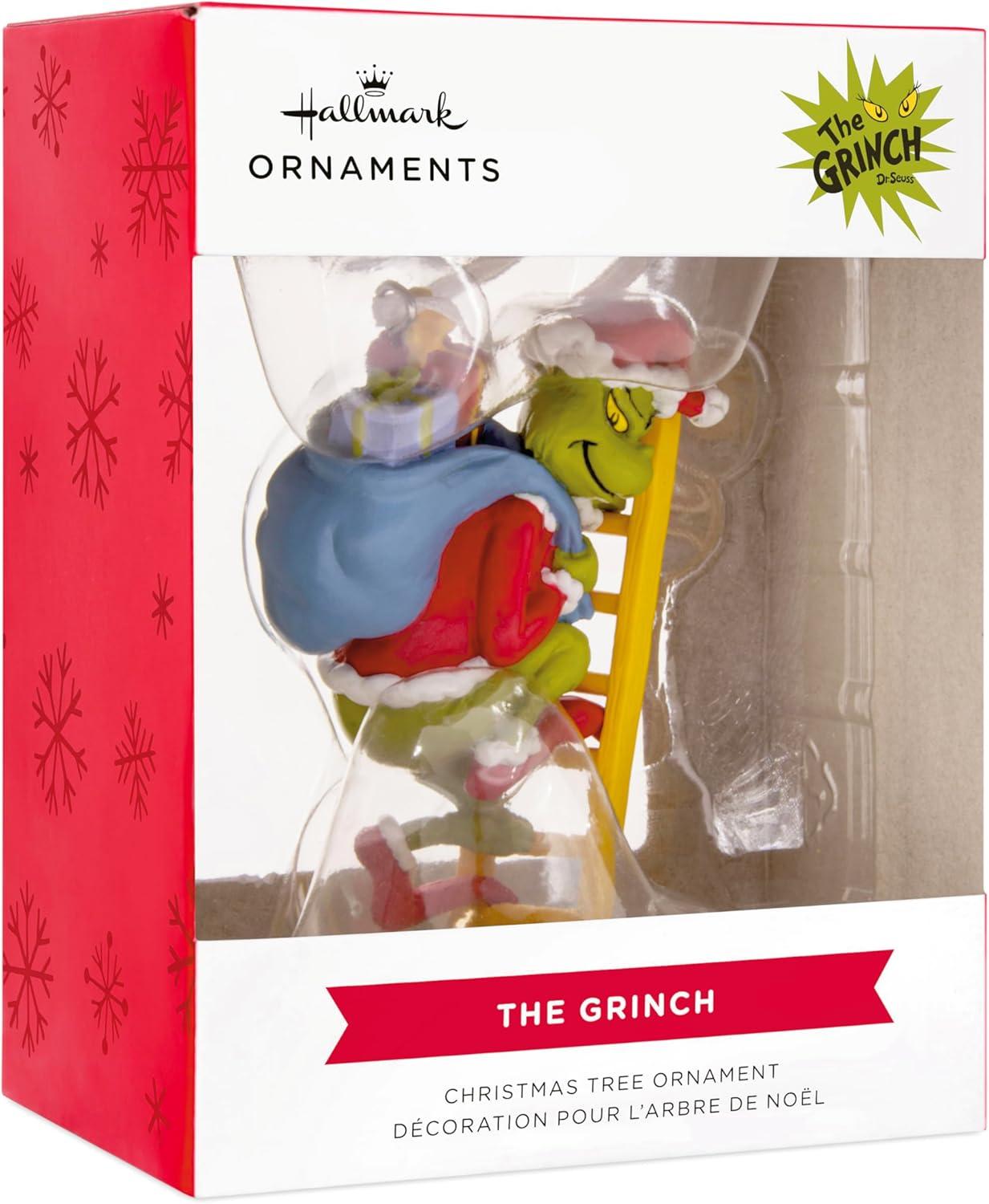 imageHallmark Dr Seusss How The Grinch Stole Christmas Grinch on Ladder Christmas Ornament Christmas Movie Gifts