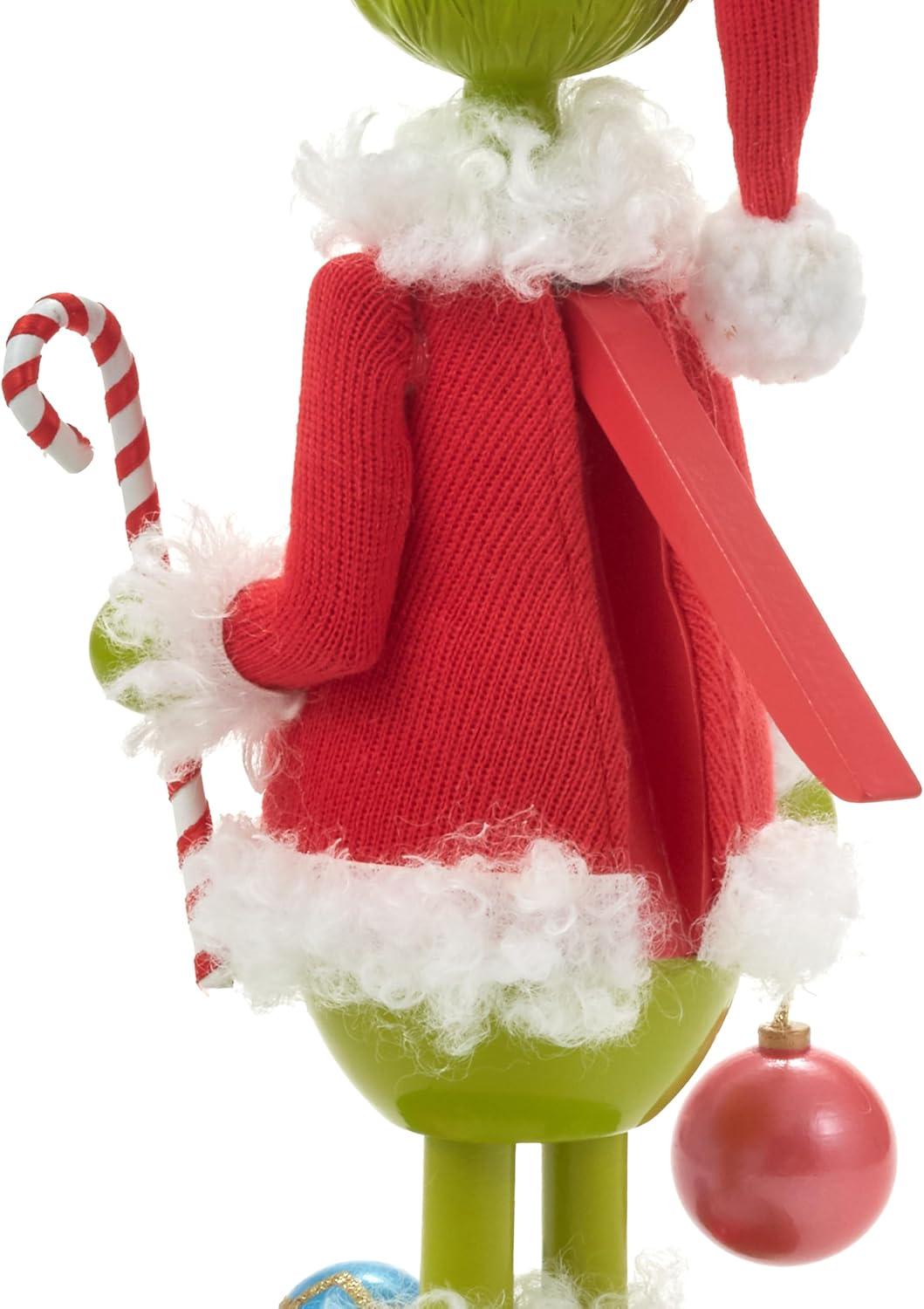 imageHallmark Dr Seusss How The Grinch Stole Christmas Nutcracker Figurine 12quot Grinch in Santa Suit Gift for Fans and Collectors