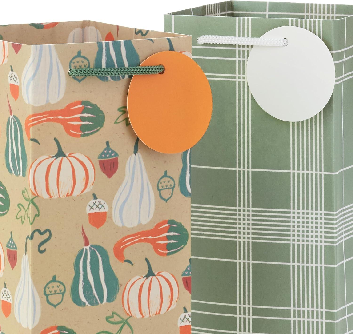 imageHallmark Fall Leaves Party Favor and Wrapped Treat Bags 30 Ct for Autumn Parties Halloween Thanksgiving Friendsgiving Care Packages and MoreSage Green  Pumpkins