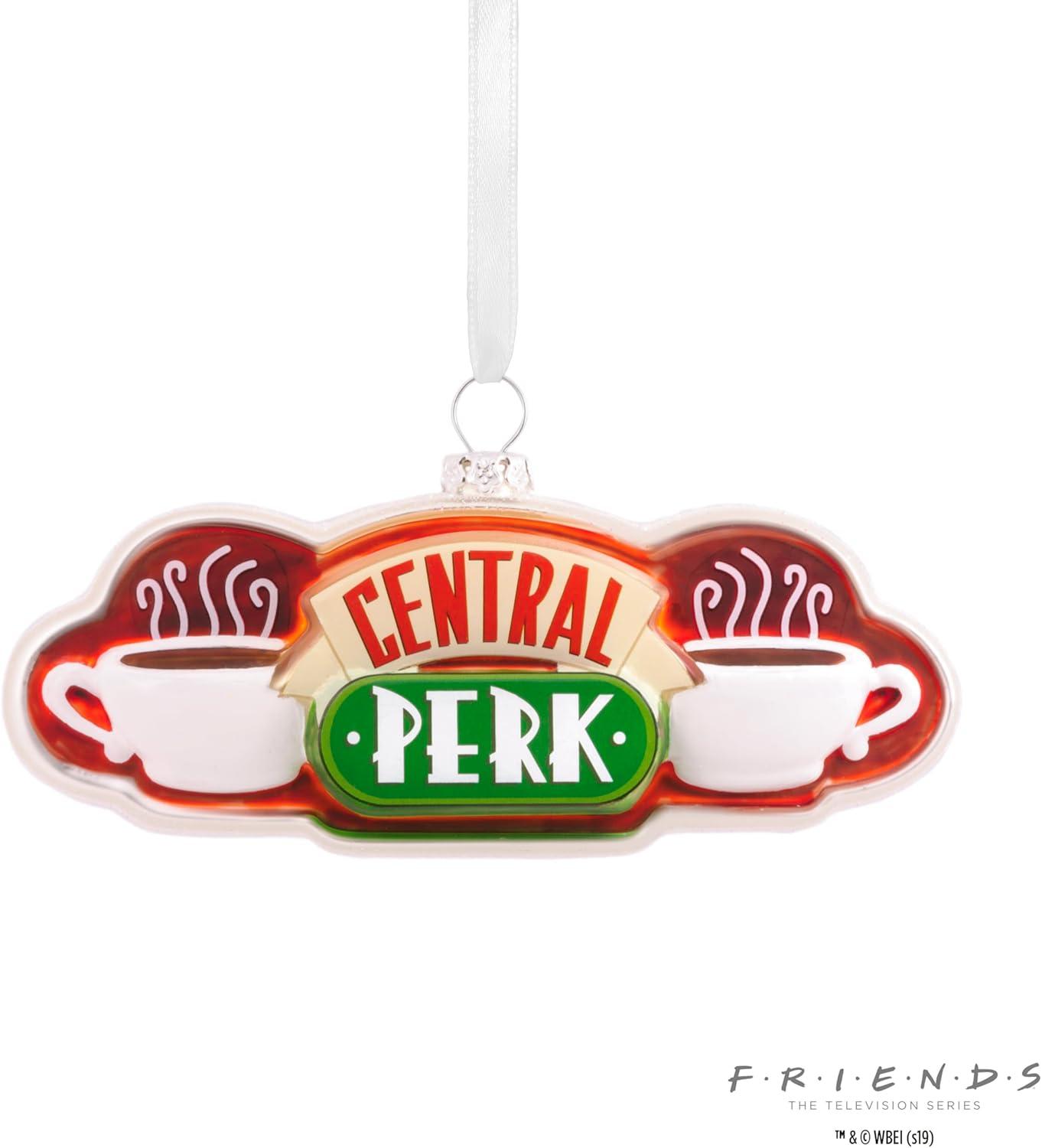 imageHallmark Friends Central Perk Sign Christmas Ornament Blown GlassCentral Perk Sign