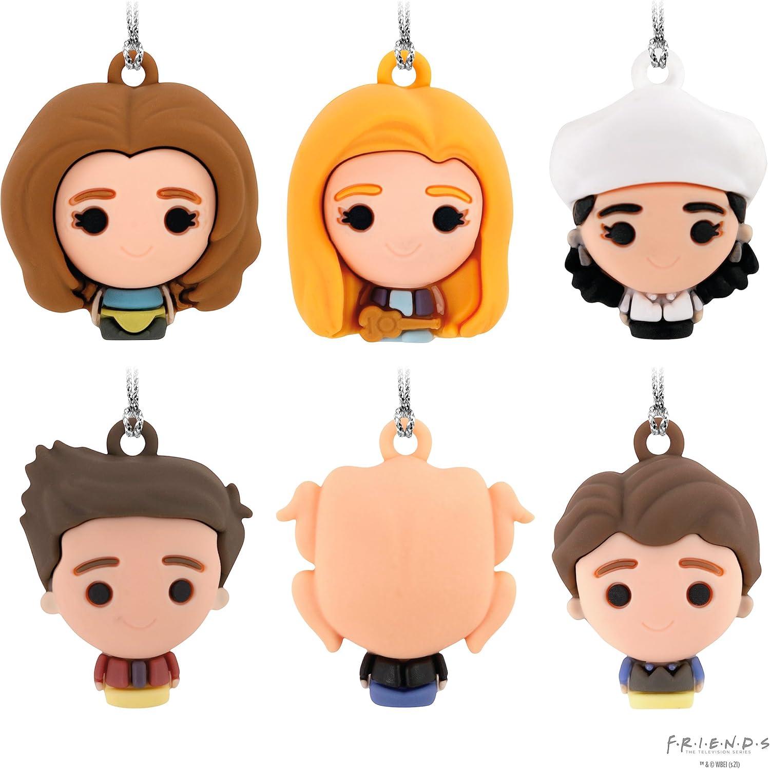 imageHallmark Friends Mini Christmas Ornaments Shatterproof Set of 6Friends Miniature