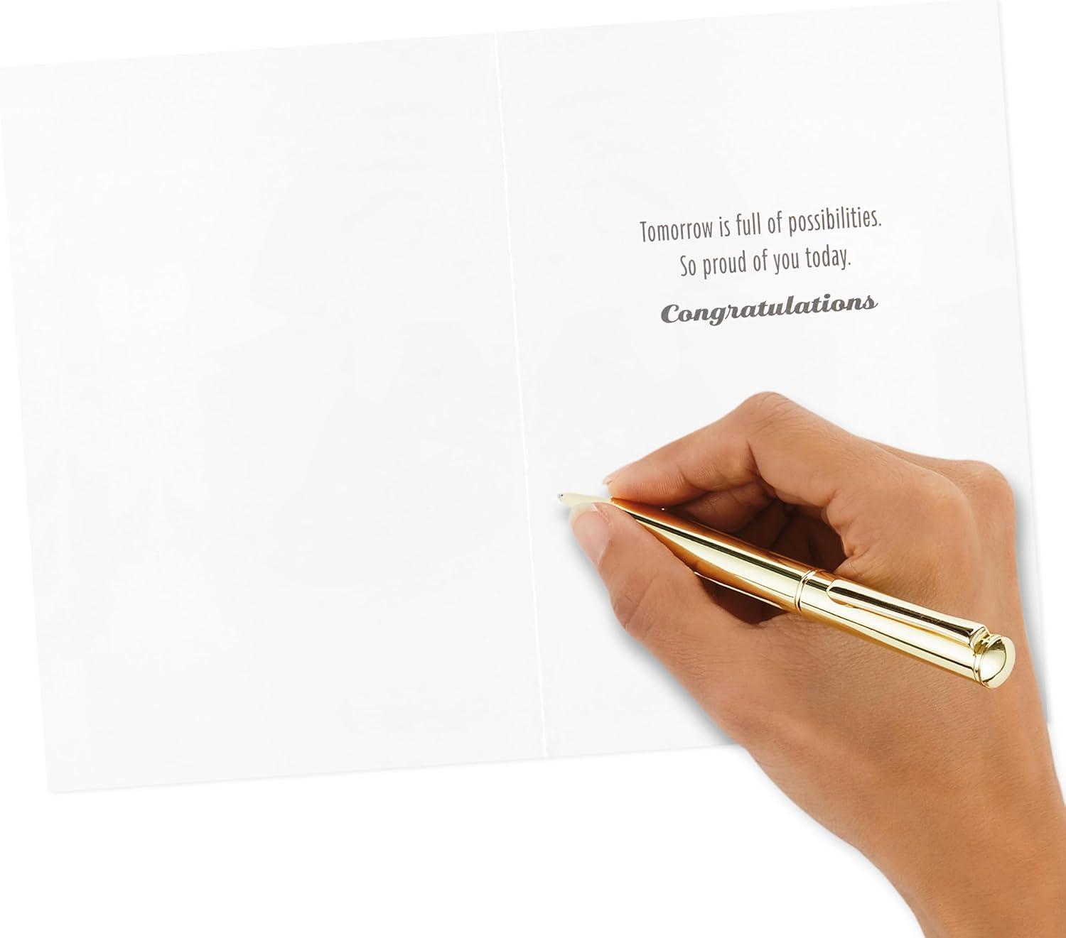 imageHallmark Graduation Cards Assortment Black and Gold Congratulations Grad 12 Cards and Envelopes 4 DesignsCongratulations Grad
