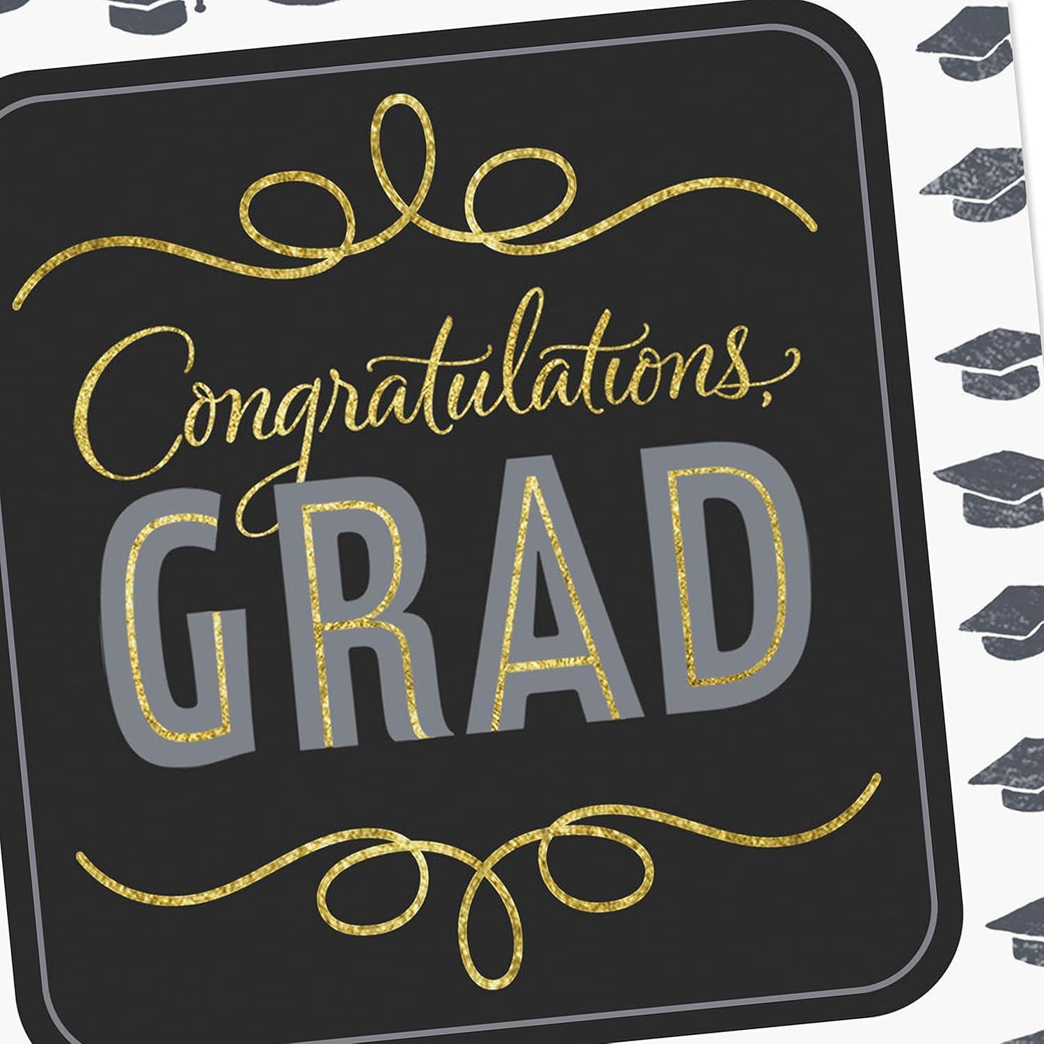 imageHallmark Graduation Cards Assortment Gold Foil Neutrals 16 Cards and Envelopes 4 DesignsGold  Black and Ivory