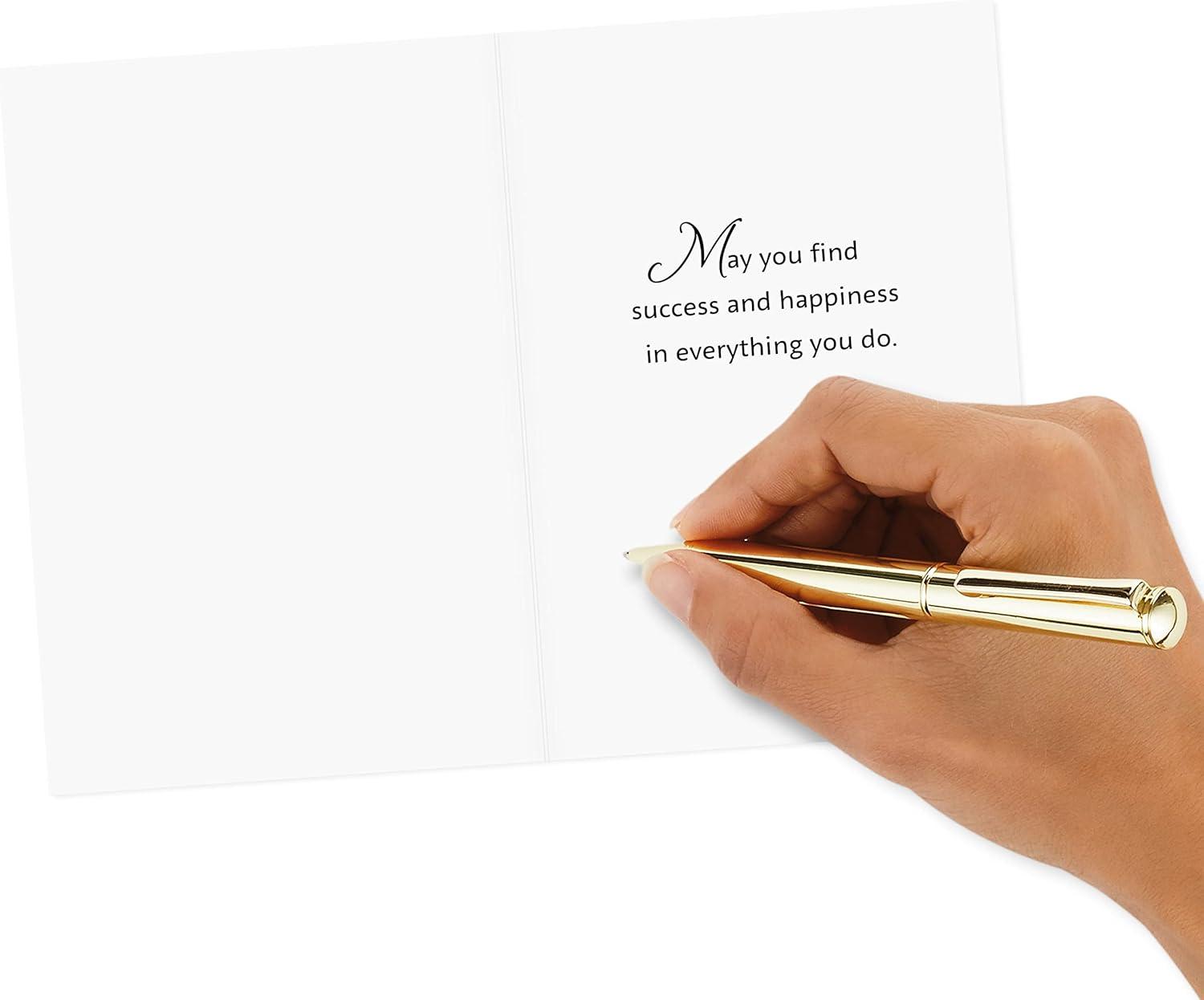 imageHallmark Graduation Cards Assortment Gold Foil Neutrals 16 Cards and Envelopes 4 DesignsGold  Black and Ivory