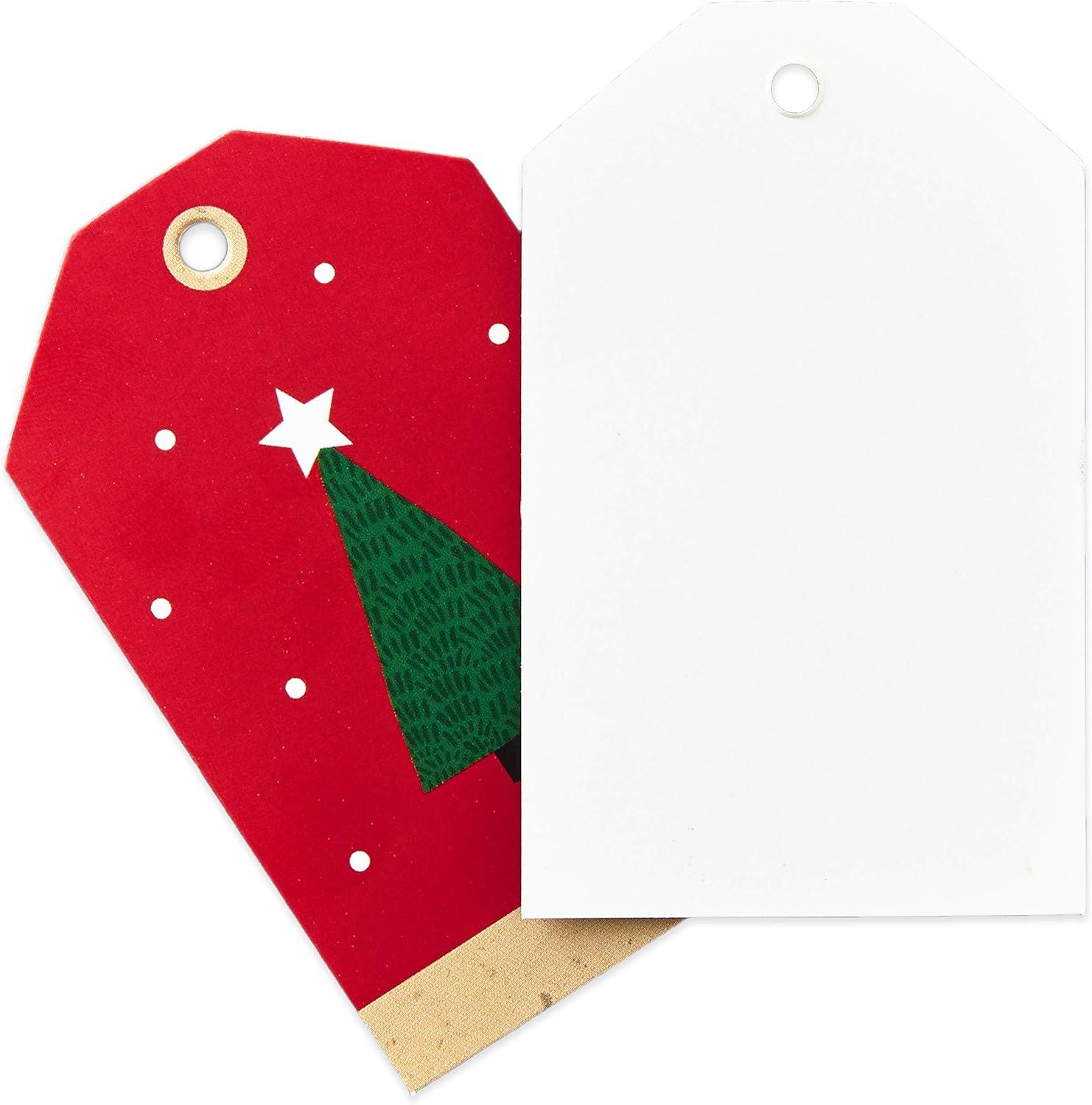 imageHallmark Holiday Gift Wrap Accessory Kit Red Truck Tree Snowflake 6 Gift Bows 12 Gift Tags 9 Yards of Twine  Kraft Red Green WhiteRed  Green  and Kraft