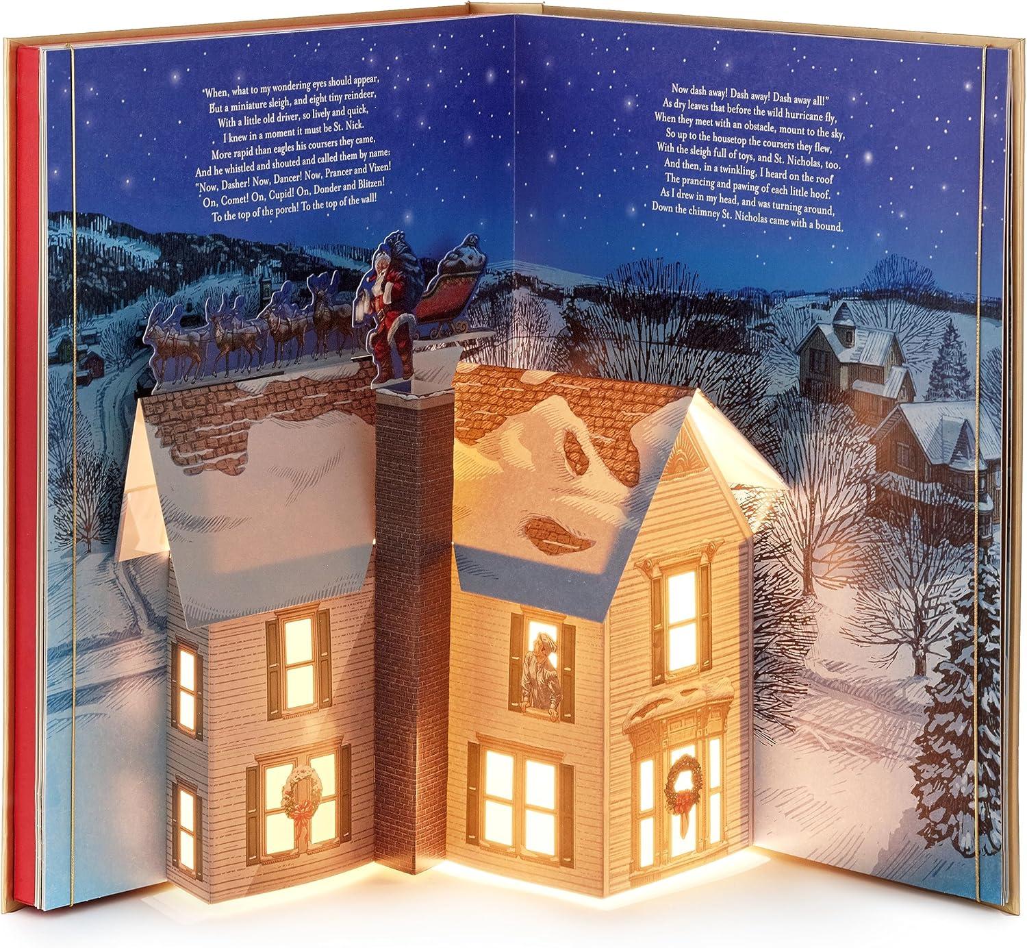 imageHallmark Holiday Pop Up Book with Sound The Night Before for Kids