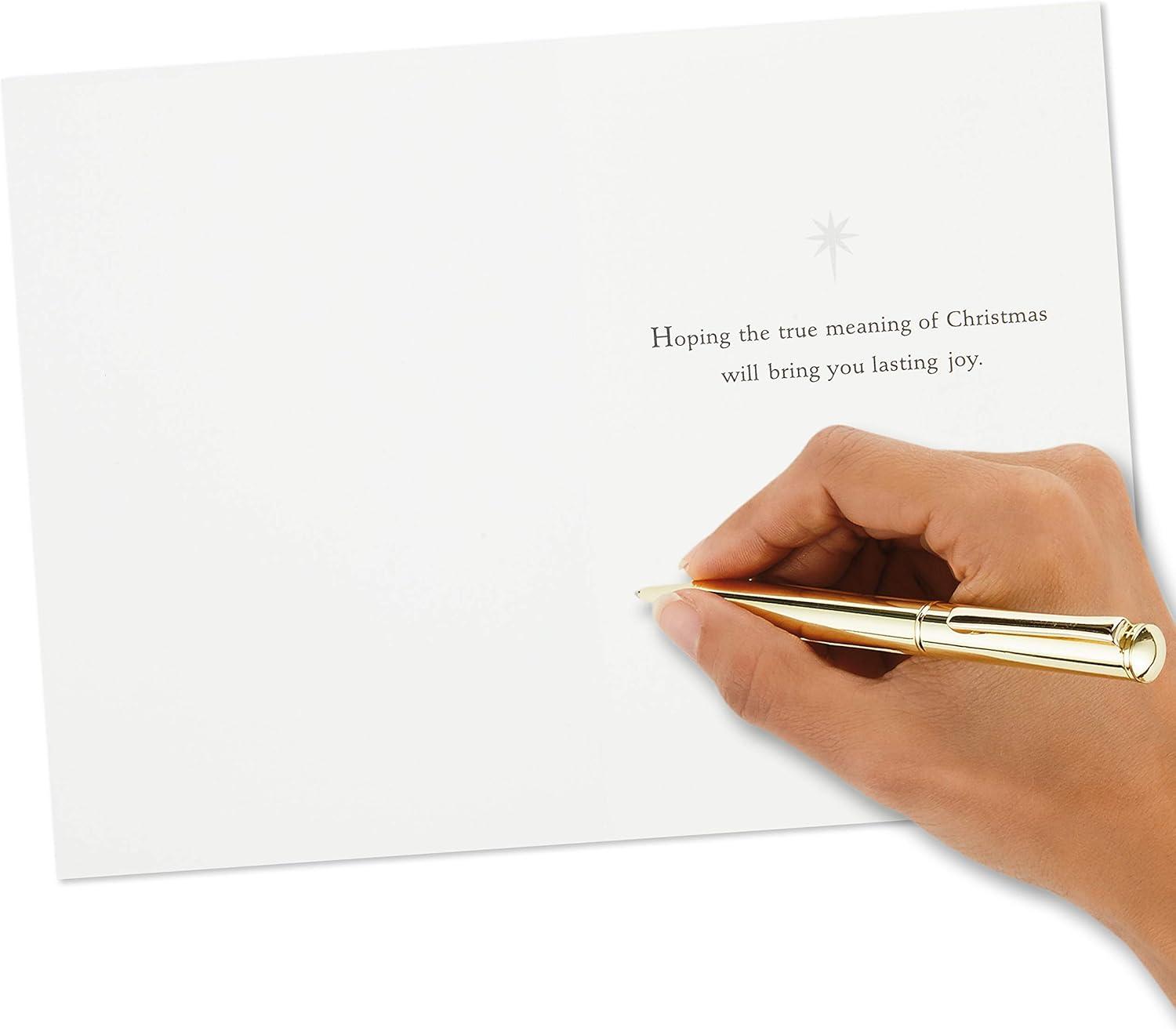 imageHallmark Image Arts Boxed Religious Christmas Cards Assortment Painted Nativity 4 Designs 24 Cards and Envelopes