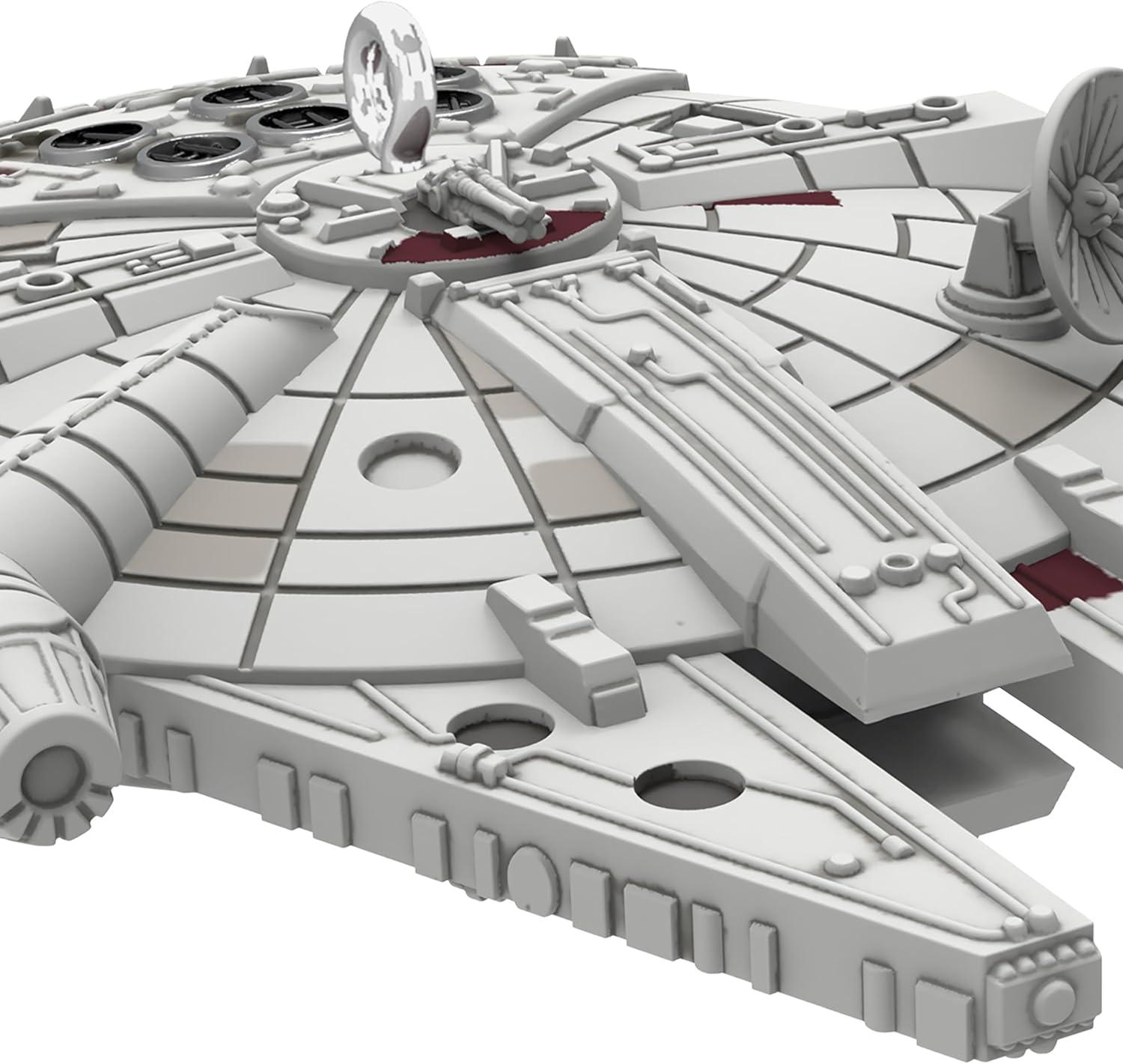 imageHallmark Keepsake 075quot Mini Christmas Ornament 2025 Star Wars Darth Vaders TIE Fighter Gifts for Star Wars FansMillennium Falcon