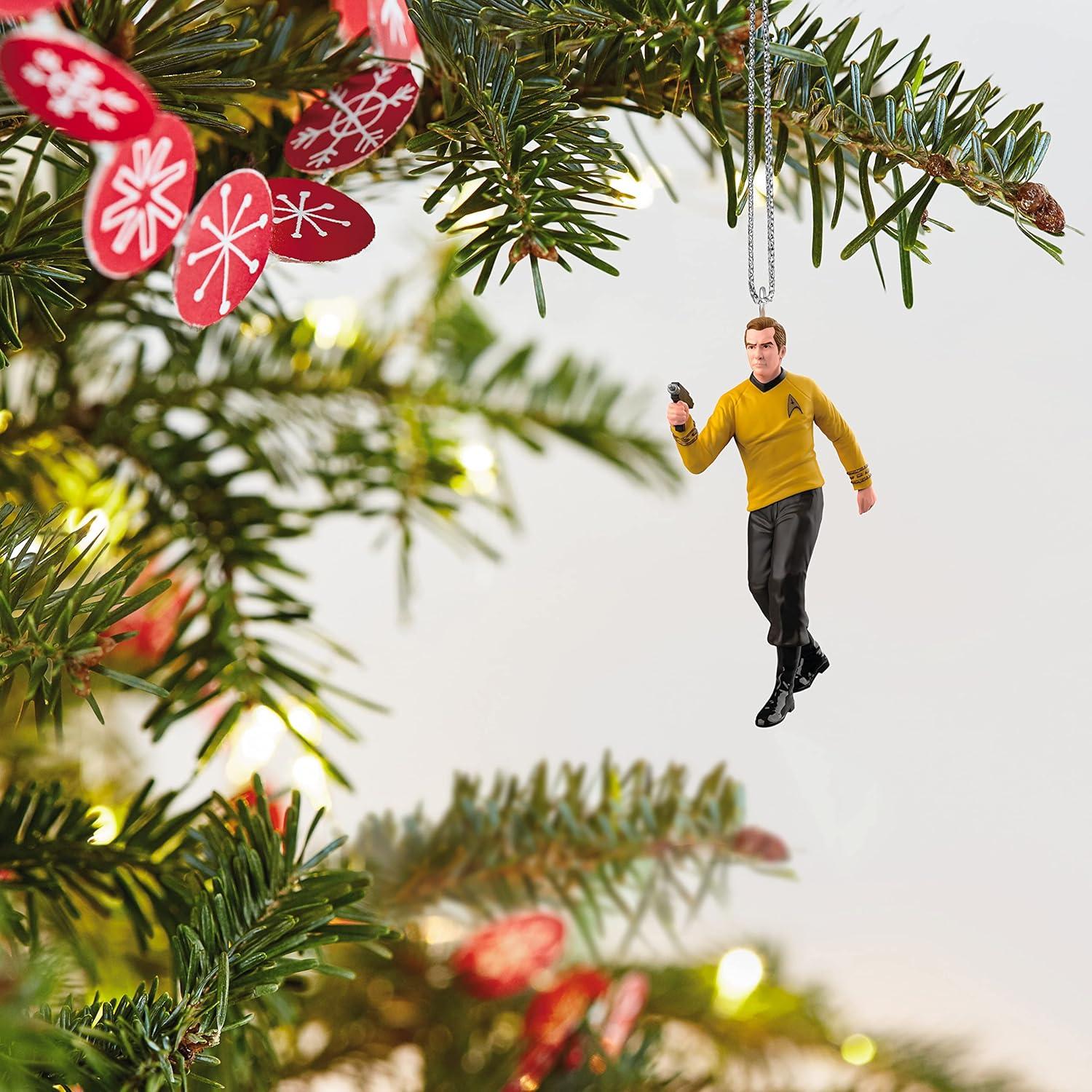 imageHallmark Keepsake 169quot Miniature Christmas Ornament 2023 Star Trek Captain Kirk Mini Gifts for TrekkiesCaptain Kirk