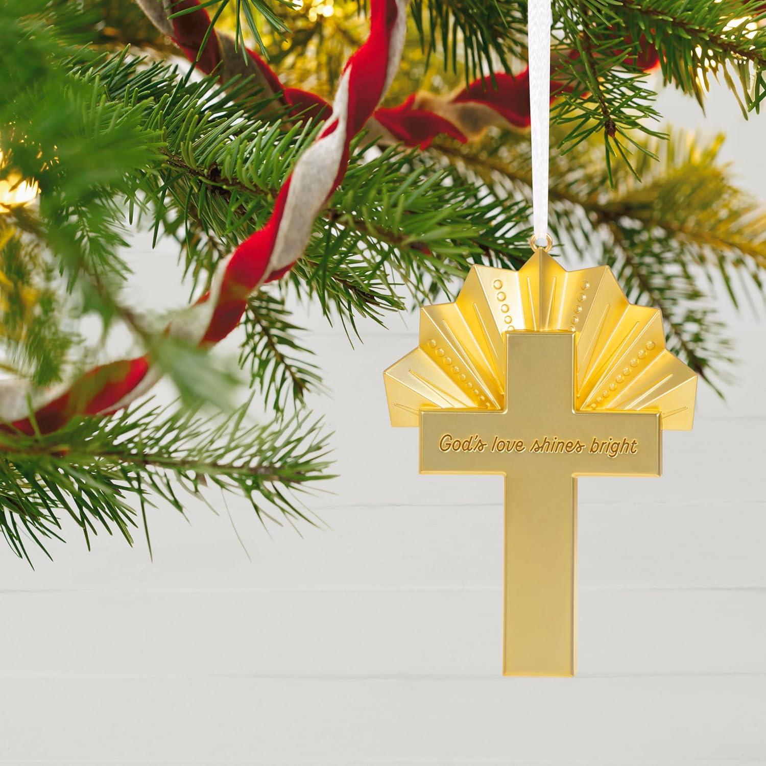 imageHallmark Keepsake Christmas Ornament 2023 Angel of Adoration Religious GiftsGods Love Shines Bright