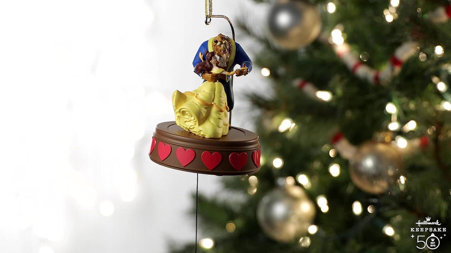 imageHallmark Keepsake Christmas Ornament 2025 Disney Beauty and The Beast Belle with The Wardrobe Gifts for Disney FansBeauty and the Beast