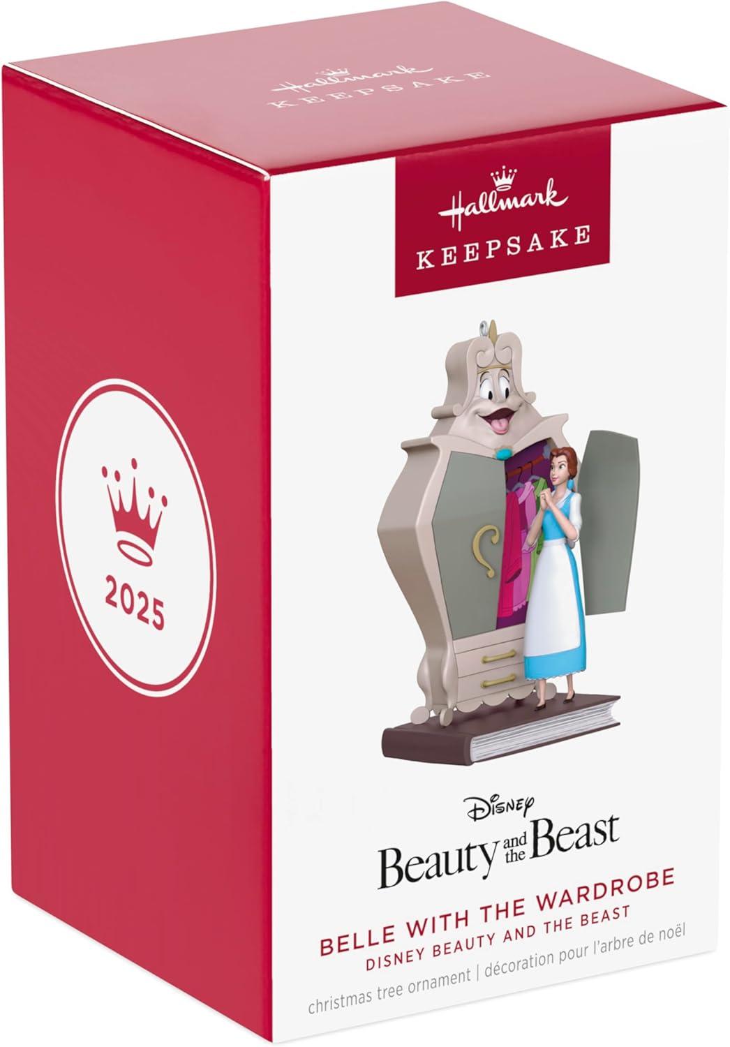 imageHallmark Keepsake Christmas Ornament 2025 Disney Beauty and The Beast Belle with The Wardrobe Gifts for Disney FansBelle with the Wardrobe
