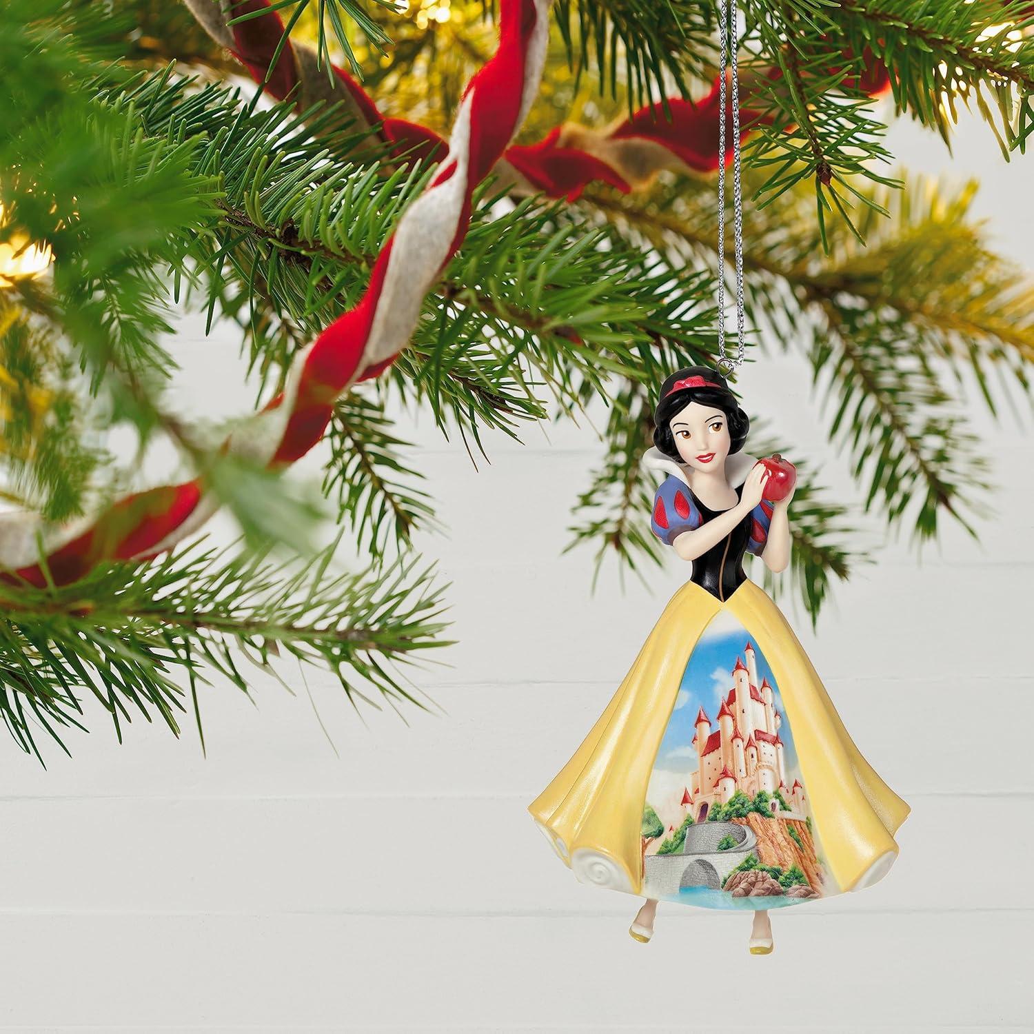 imageHallmark Keepsake Christmas Ornament 2025 Disney Beauty and The Beast Belle with The Wardrobe Gifts for Disney FansPorcelain Snow White