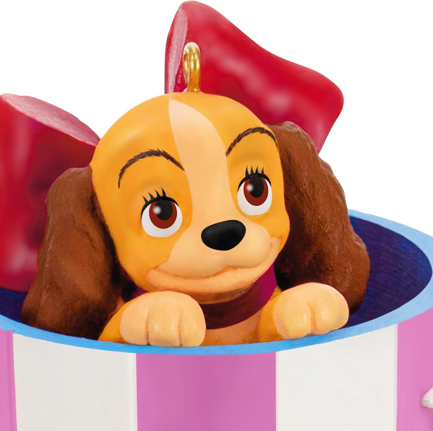 imageHallmark Keepsake Christmas Ornament 2025 Disney Lady and The Tramp 70th Anniversary Spaghetti Supper Gifts for Disney FansDisney Lady and the Tramp