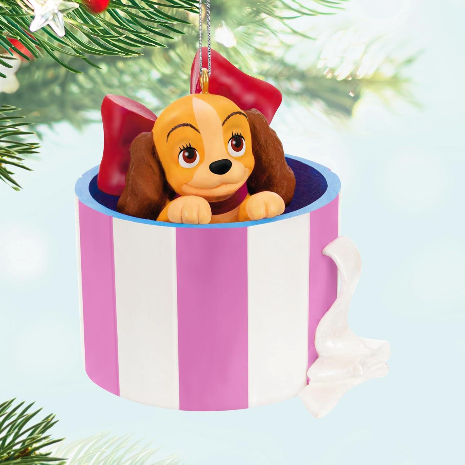 imageHallmark Keepsake Christmas Ornament 2025 Disney Lady and The Tramp 70th Anniversary Spaghetti Supper Gifts for Disney FansDisney Lady and the Tramp