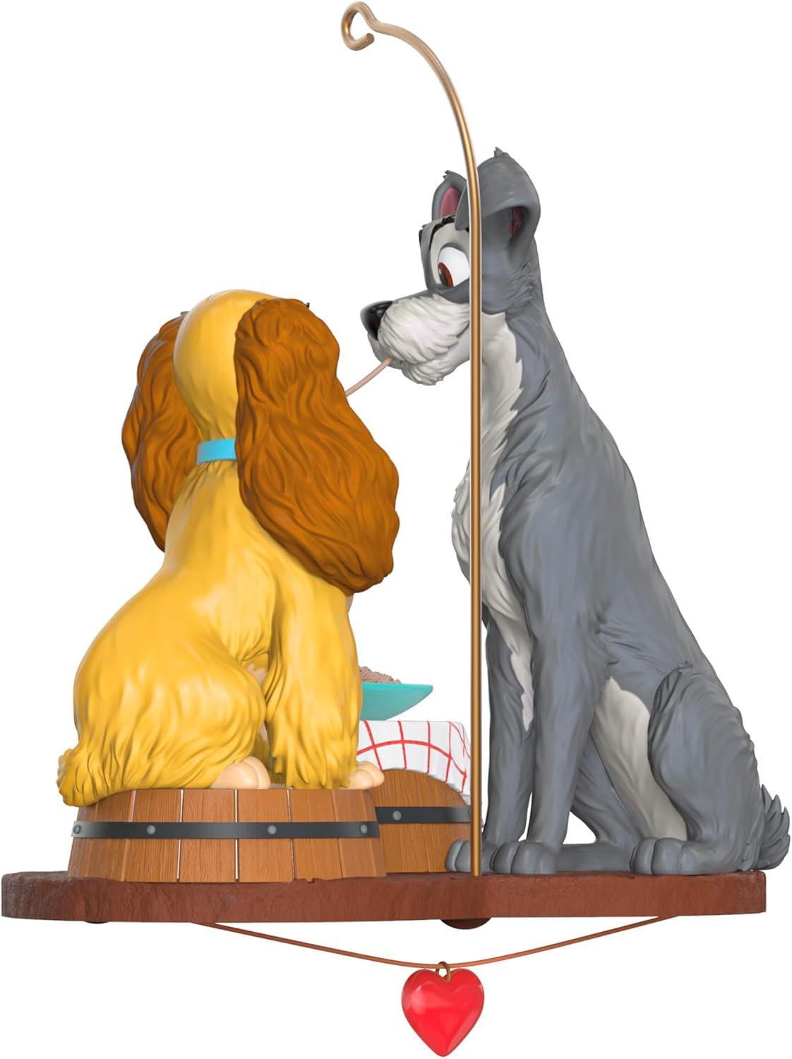 imageHallmark Keepsake Christmas Ornament 2025 Disney Lady and The Tramp 70th Anniversary Spaghetti Supper Gifts for Disney FansSpaghetti Supper