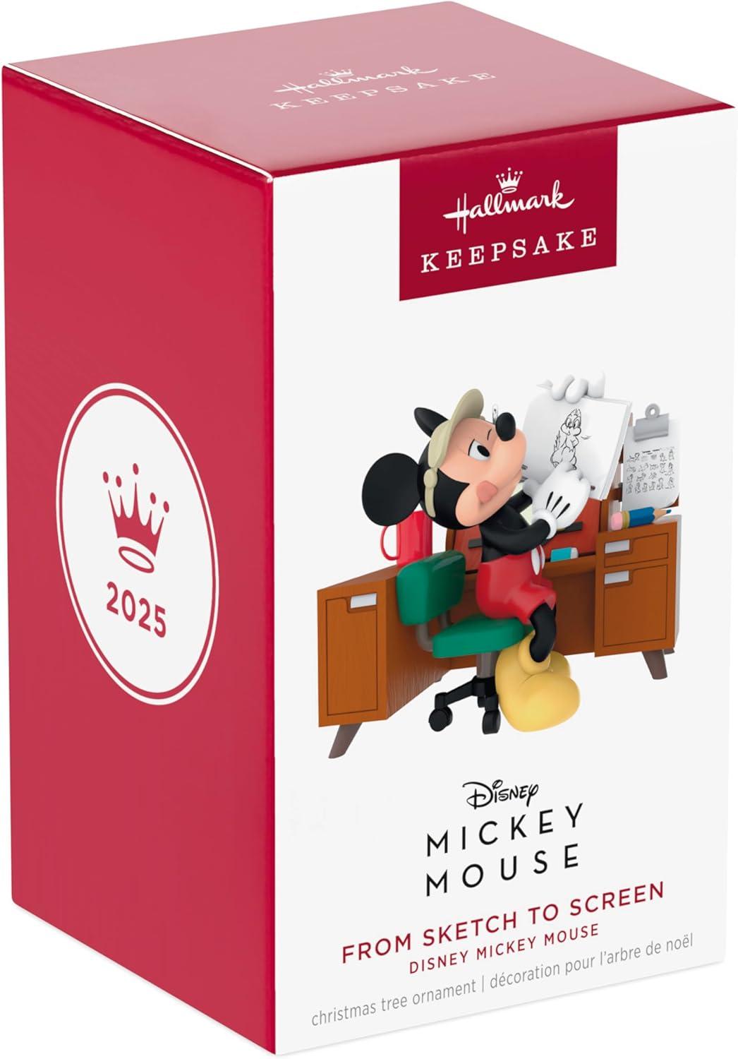 imageHallmark Keepsake Christmas Ornament 2025 Disney Mickey Mouse from Sketch to Screen Gifts for Disney FansMickey Mouse from Sketch to Screen