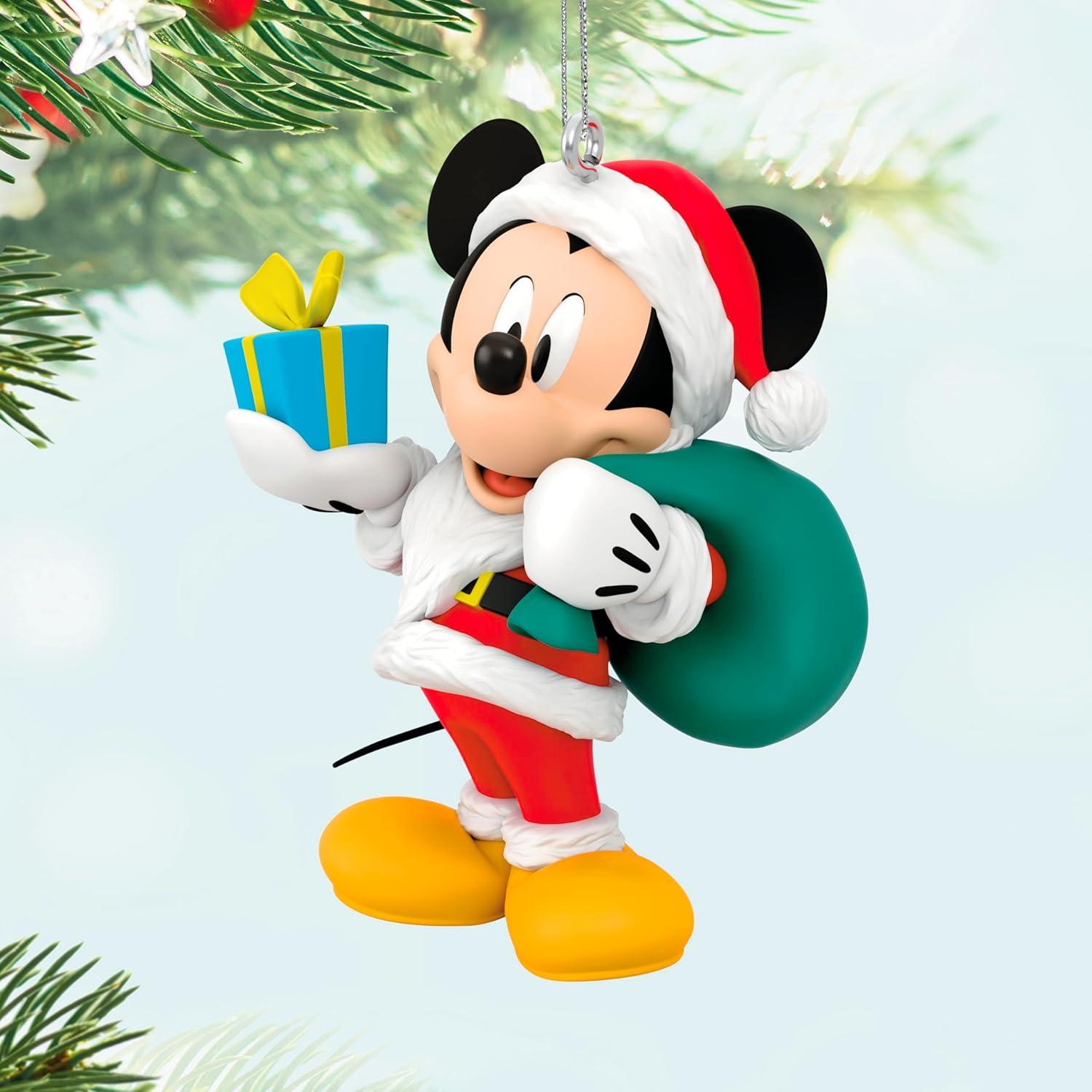 imageHallmark Keepsake Christmas Ornament 2025 Disney Mickey and Friends Firefighting Friends 2025 with Light Sound and Motion Gifts for Disney FansSanta Mickey