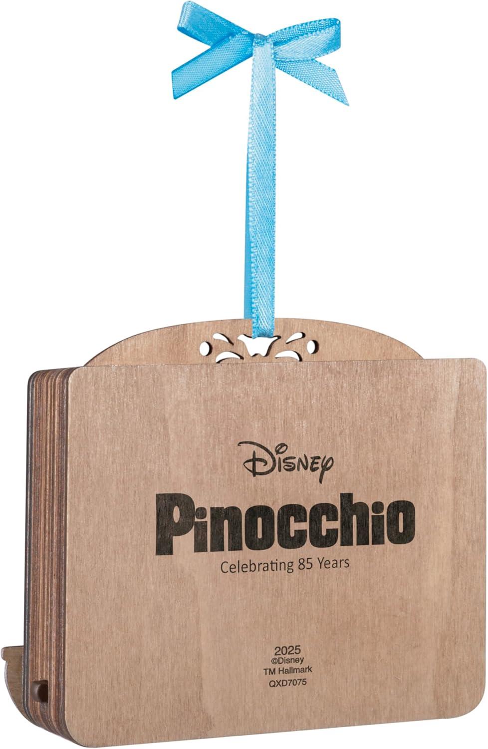 imageHallmark Keepsake Christmas Ornament 2025 Disney Pinocchio 85th Anniversary Geppettos Wish Come True with Light Papercraft Gifts for Disney FansPinocchio