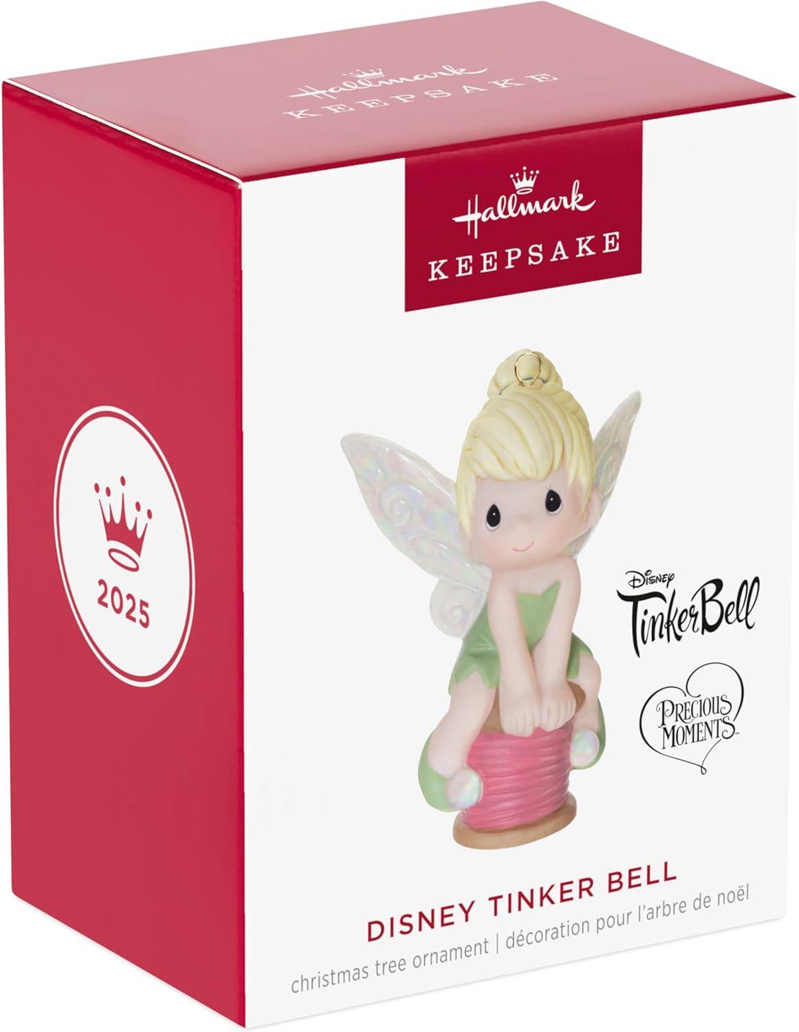 imageHallmark Keepsake Christmas Ornament 2025 Disney Precious Moments Tinker Bell Porcelain Gifts for Disney FansTinker Bell
