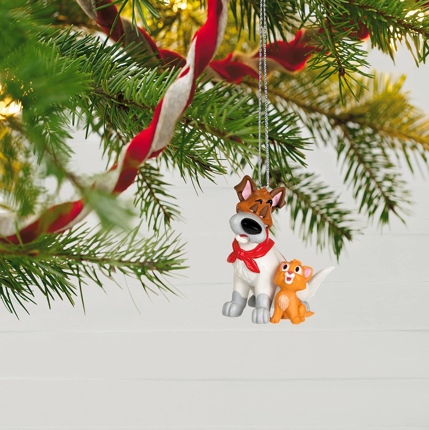 imageHallmark Keepsake Christmas Ornament 2025 Disney The Aristocats 55th Anniversary Berlioz Toulouse and Marie Gifts for Disney FansOliver and Company