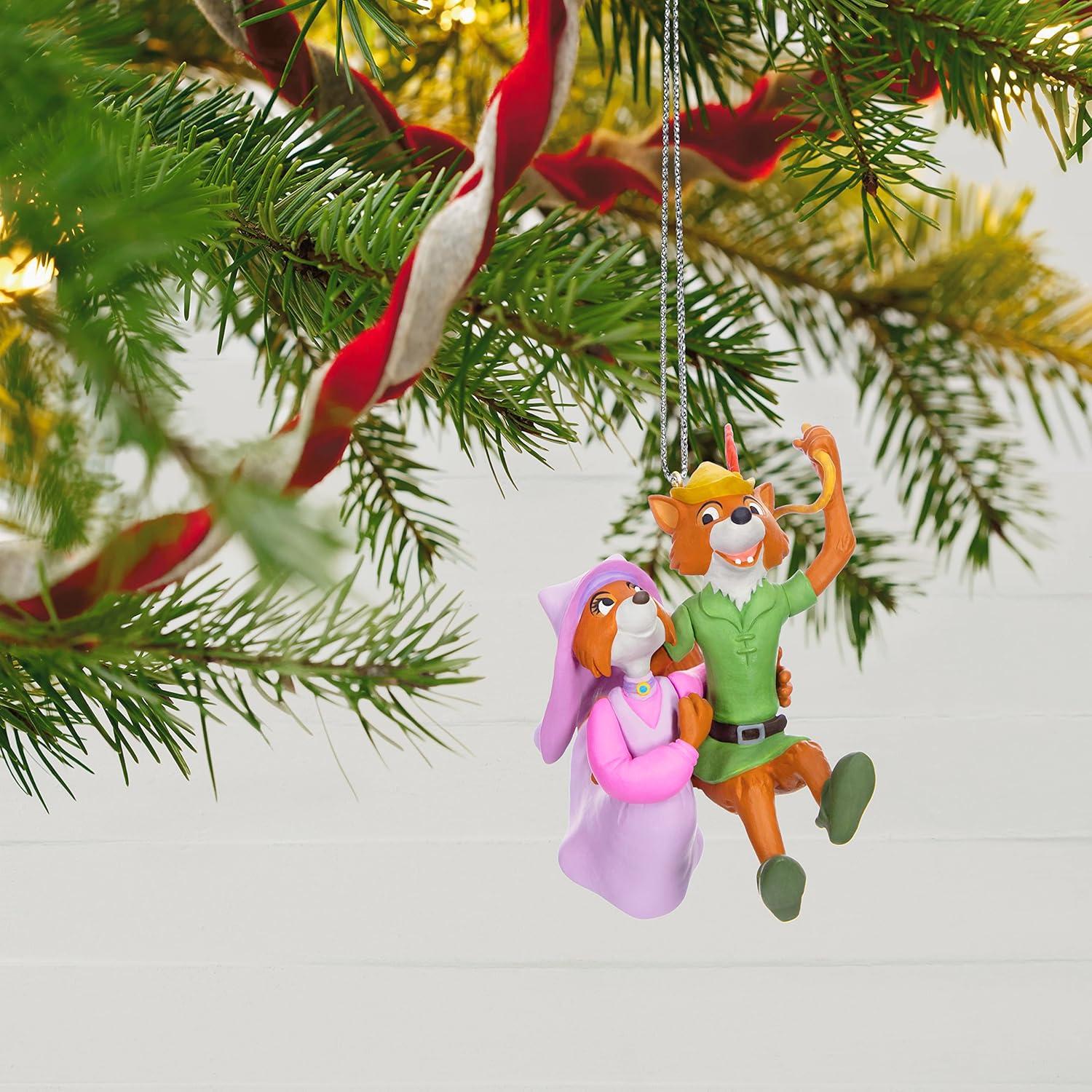 imageHallmark Keepsake Christmas Ornament 2025 Disney The Aristocats 55th Anniversary Berlioz Toulouse and Marie Gifts for Disney FansRobin Hood