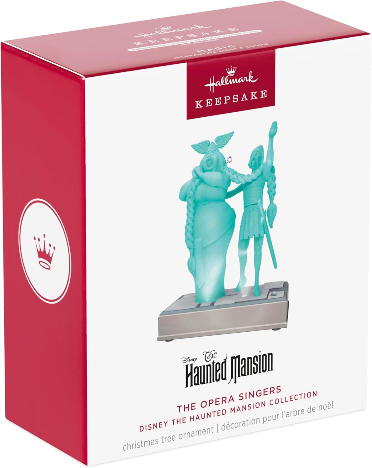 imageHallmark Keepsake Christmas Ornament 2025 Disney The Haunted Mansion Collection The Opera Singers with Light and Sound Gifts for Disney FansThe Opera Singers