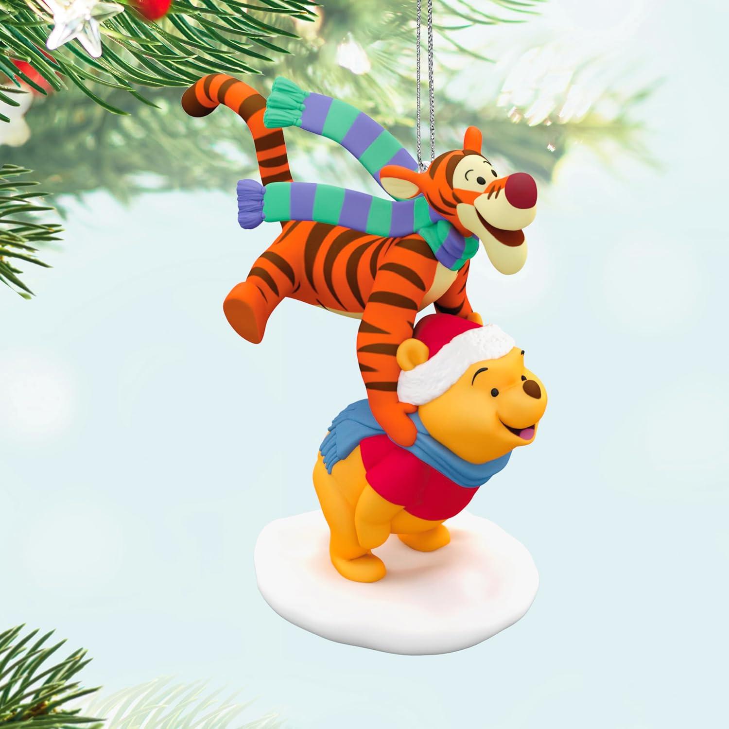 imageHallmark Keepsake Christmas Ornament 2025 Disney Winnie The Pooh and Tigger Too Gifts for Disney FansLeapfrogging Friends