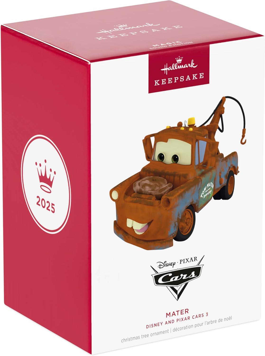imageHallmark Keepsake Christmas Ornament 2025 DisneyPixar Cars Mater with Sound and Motion Gifts for Disney FansCars