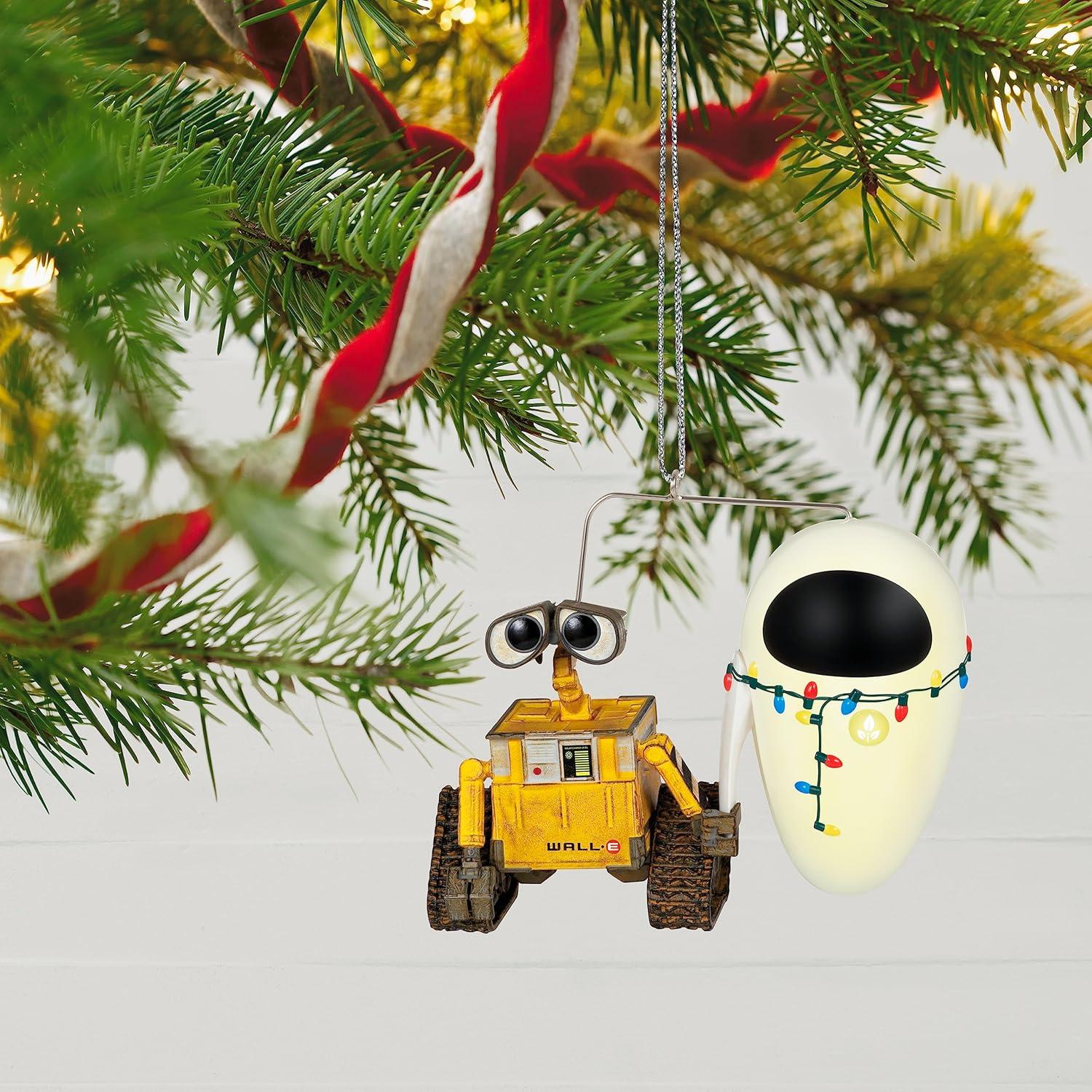 imageHallmark Keepsake Christmas Ornament 2025 DisneyPixar WallE A WallE JollE for Disney FansWallE and Eve