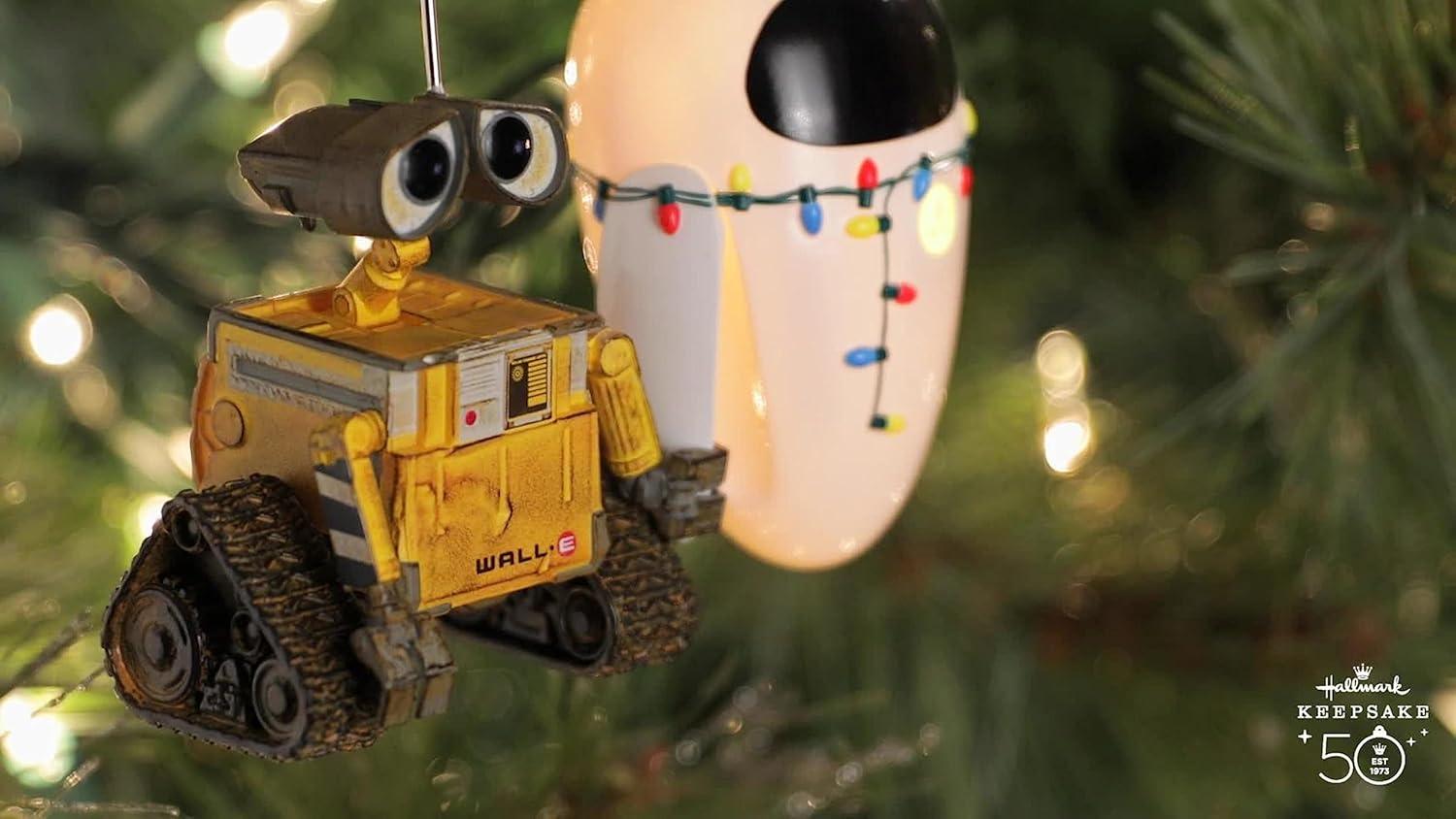imageHallmark Keepsake Christmas Ornament 2025 DisneyPixar WallE A WallE JollE for Disney FansWallE and Eve