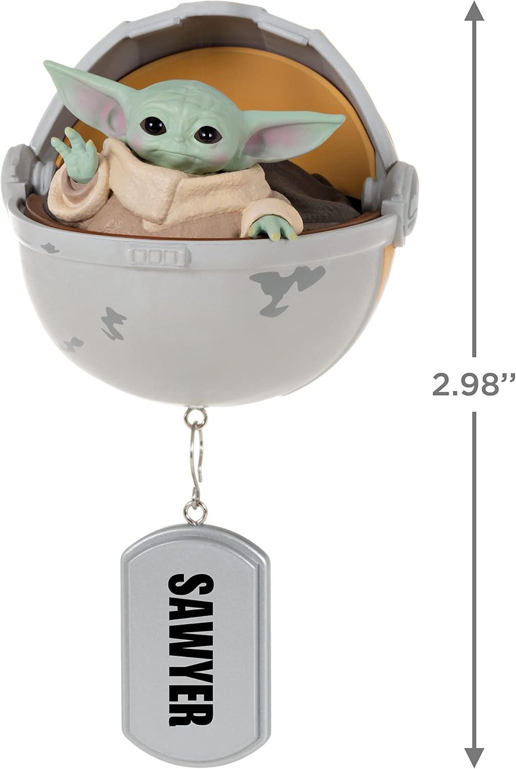 imageHallmark Keepsake Christmas Ornament Star Wars The Empire Strikes Back Into The CarbonFreezing Chamber with Light Sound and Motion Gifts for Star Wars FansGrogu in Hovering Pram