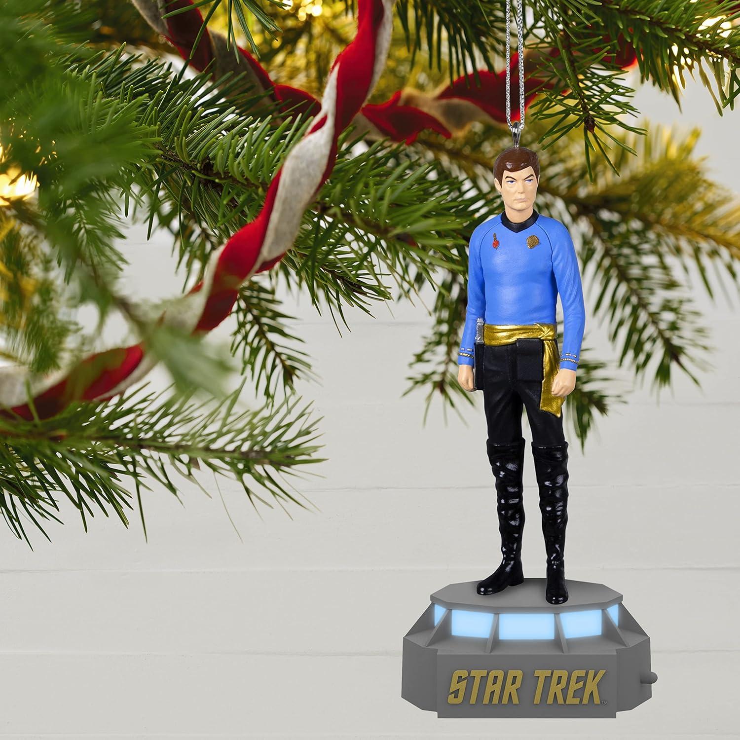 imageHallmark Keepsake Christmas Ornaments 2025 Star Trek Lower Decks Ensigns Beckett Mariner and Bradward Boimler Set of 2 Gifts for TrekkiesDoctor Leonard McCoy