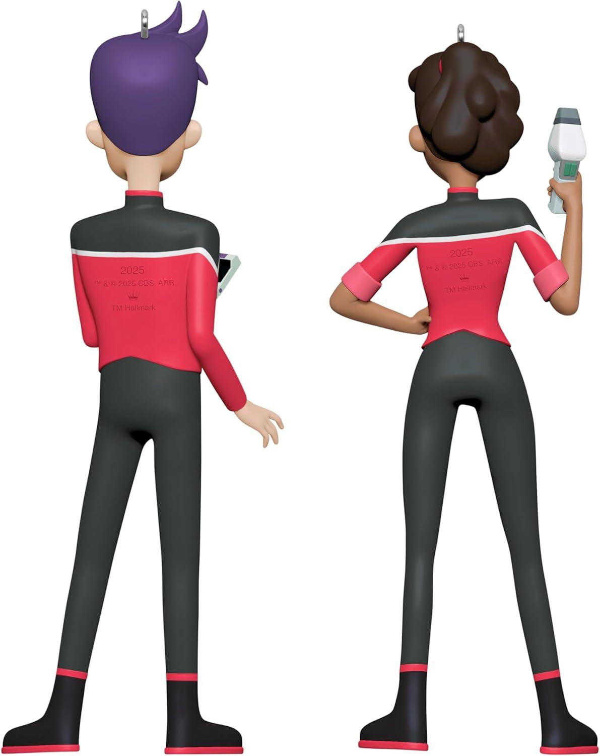 imageHallmark Keepsake Christmas Ornaments 2025 Star Trek Lower Decks Ensigns Beckett Mariner and Bradward Boimler Set of 2 Gifts for TrekkiesEnsigns Beckett Mariner and Bradward Boimler