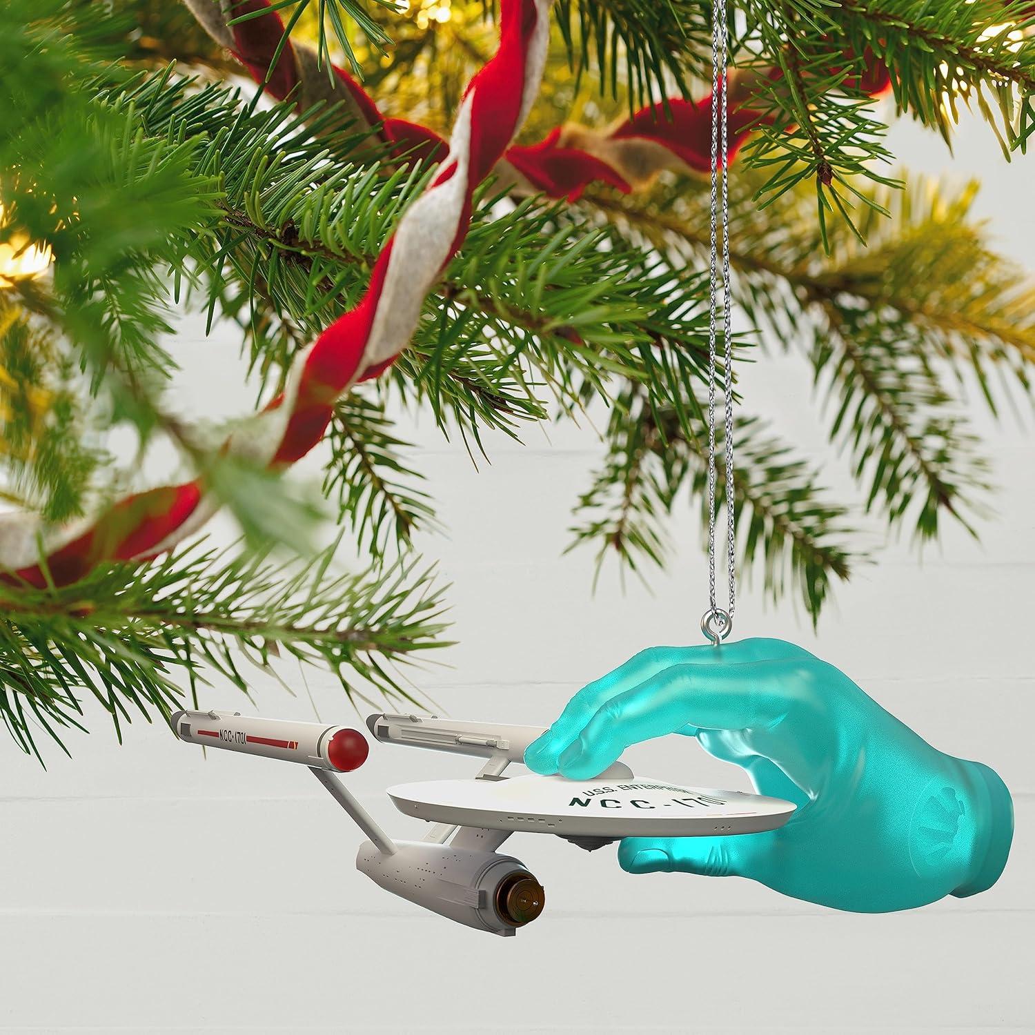 imageHallmark Keepsake Christmas Ornaments 2025 Star Trek Lower Decks Ensigns Beckett Mariner and Bradward Boimler Set of 2 Gifts for TrekkiesThe Hand of Apollo