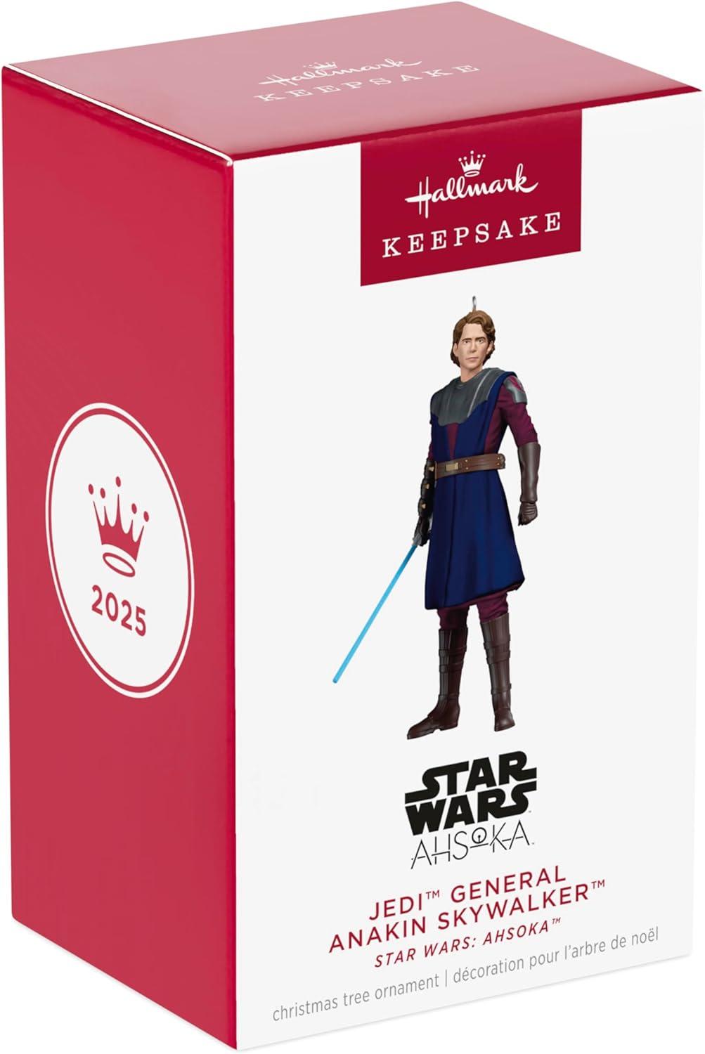 imageHallmark Keepsake Christmas Ornaments Star Wars The Phantom Menace 25th Anniversary Darth Maul and Sith Probe Droid Set of 2Ahsoka Jedi General Anakin Skywalker
