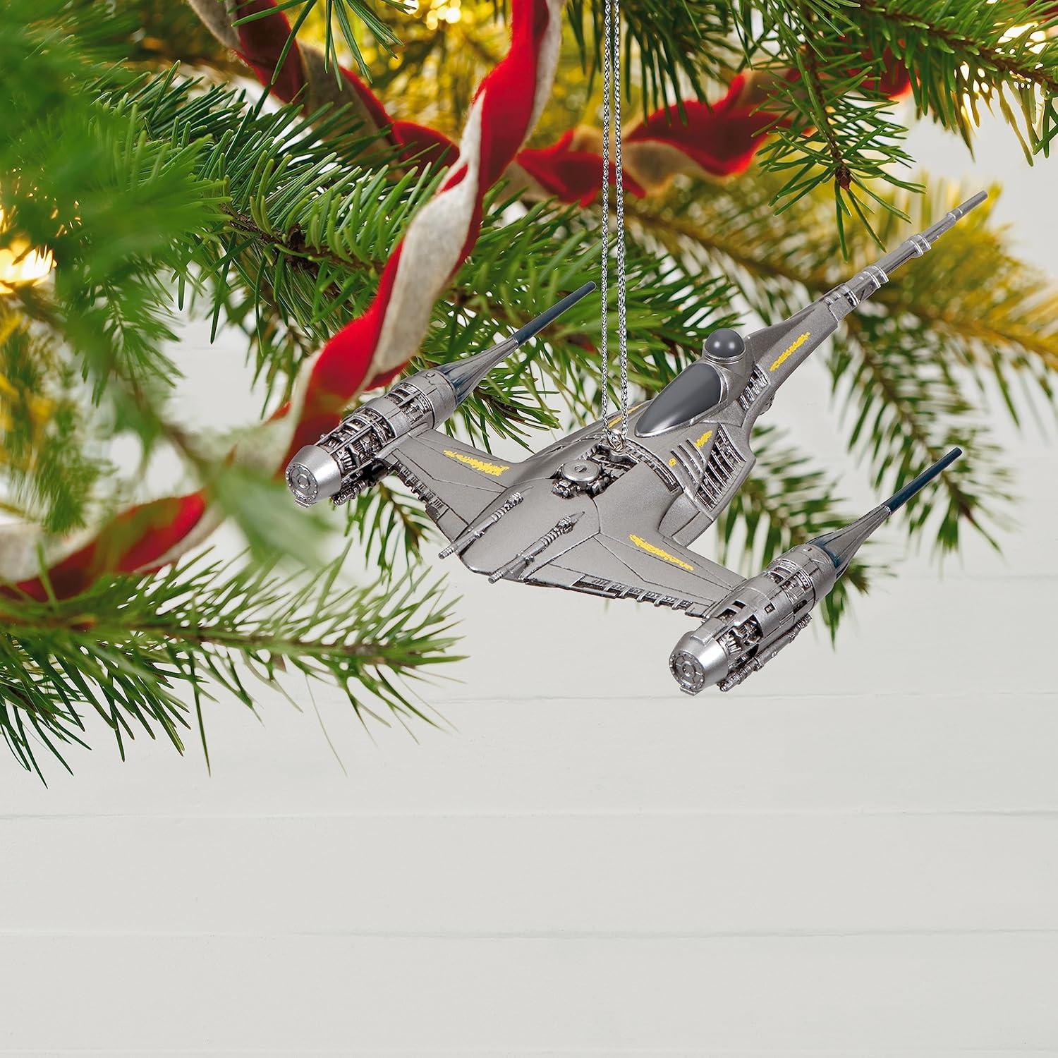 imageHallmark Keepsake Christmas Ornaments Star Wars The Phantom Menace 25th Anniversary Darth Maul and Sith Probe Droid Set of 2The Mandalorian