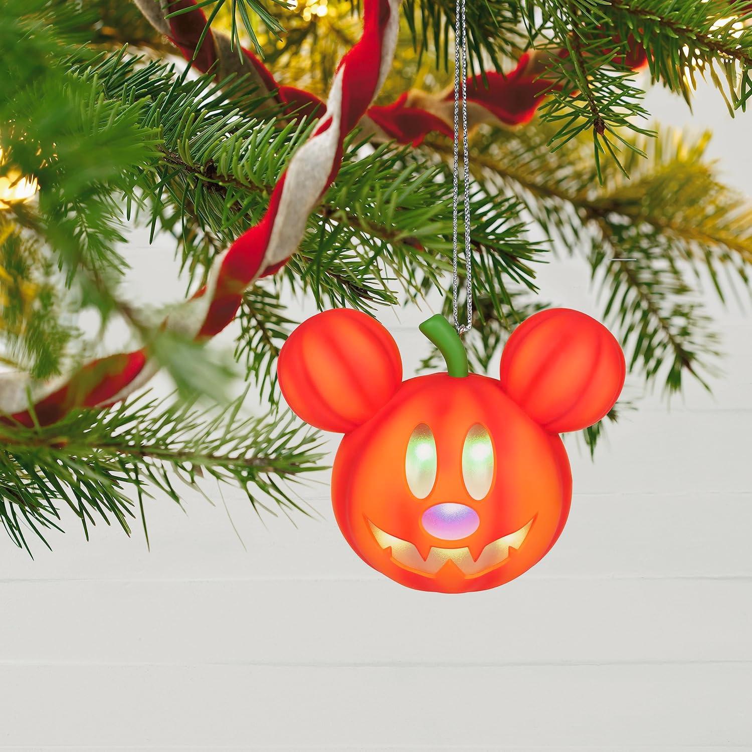 imageHallmark Keepsake Halloween Ornament 2025 Disney Lilo ampamp Stitch Spooky Stitch JackoLantern with Light Gifts for Disney FansMickey JackoLantern with Light