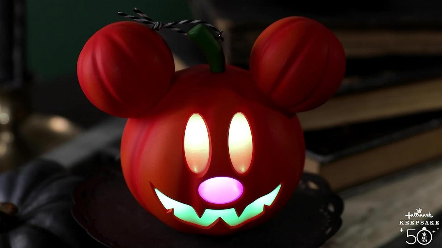 imageHallmark Keepsake Halloween Ornament 2025 Disney Lilo ampamp Stitch Spooky Stitch JackoLantern with Light Gifts for Disney FansMickey JackoLantern with Light