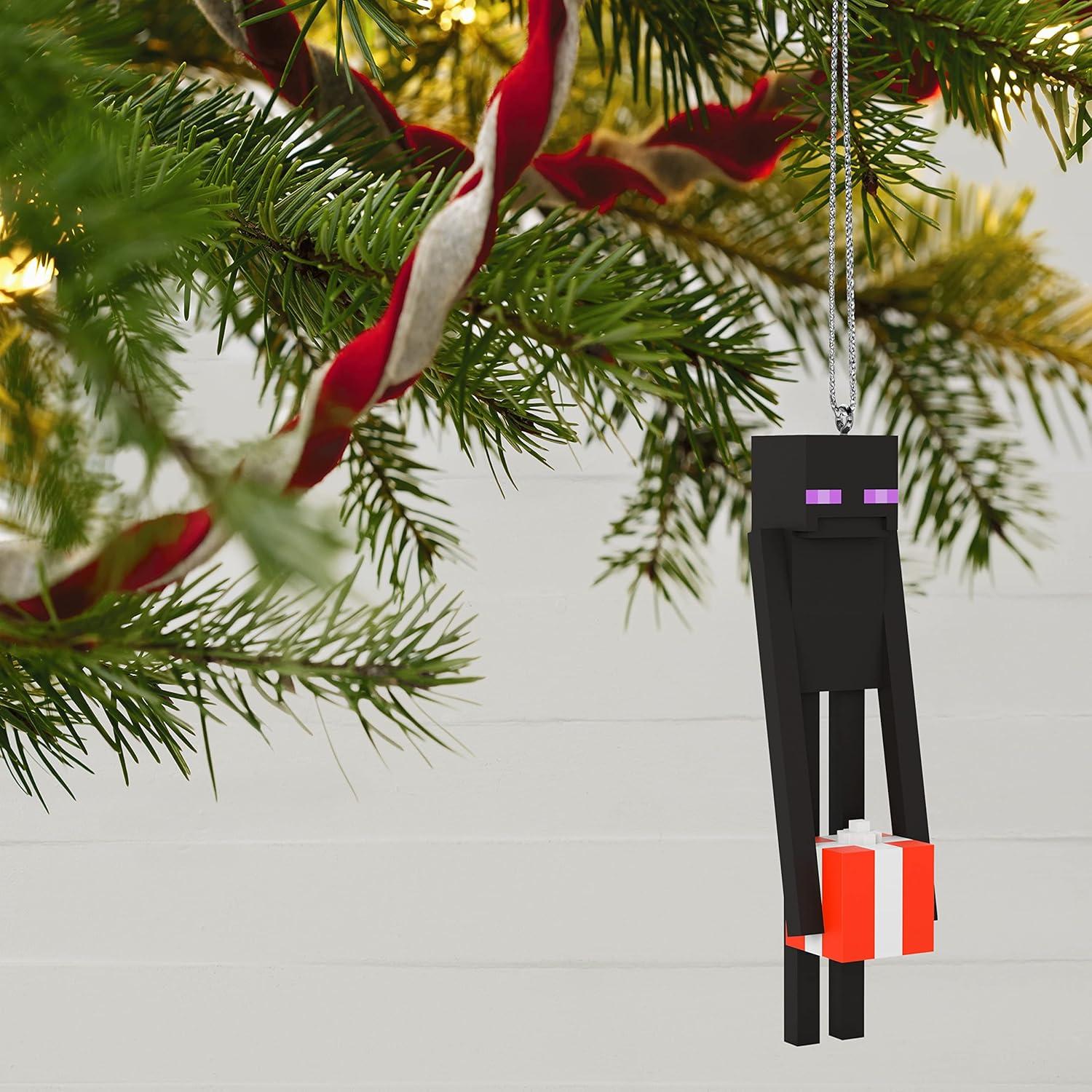 imageHallmark Keepsake Personalized Christmas Ornament Minecraft My World Text Gifts for GamersEnderman