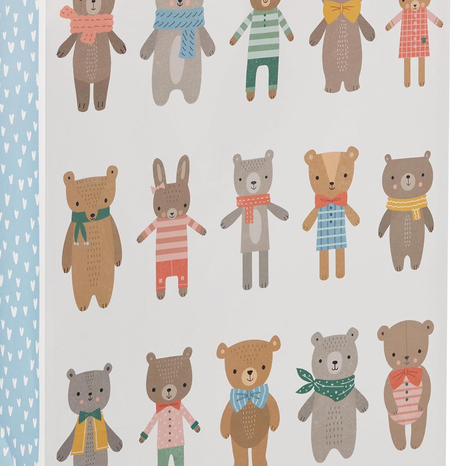 imageHallmark Large Baby Gift Bag with Tissue Paper G is for GirlBears and Bunnies