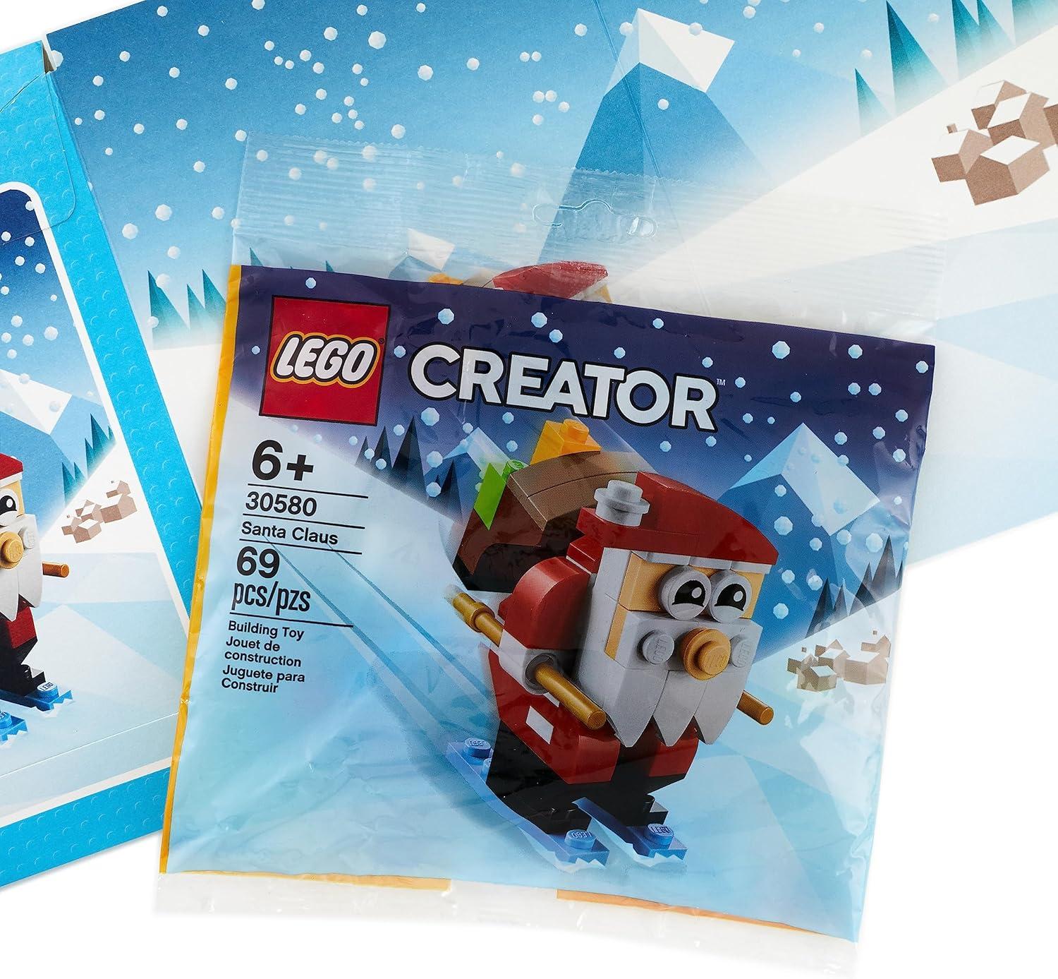 imageHallmark Lego Christmas Card for Kids Skiing Santa Building Kit