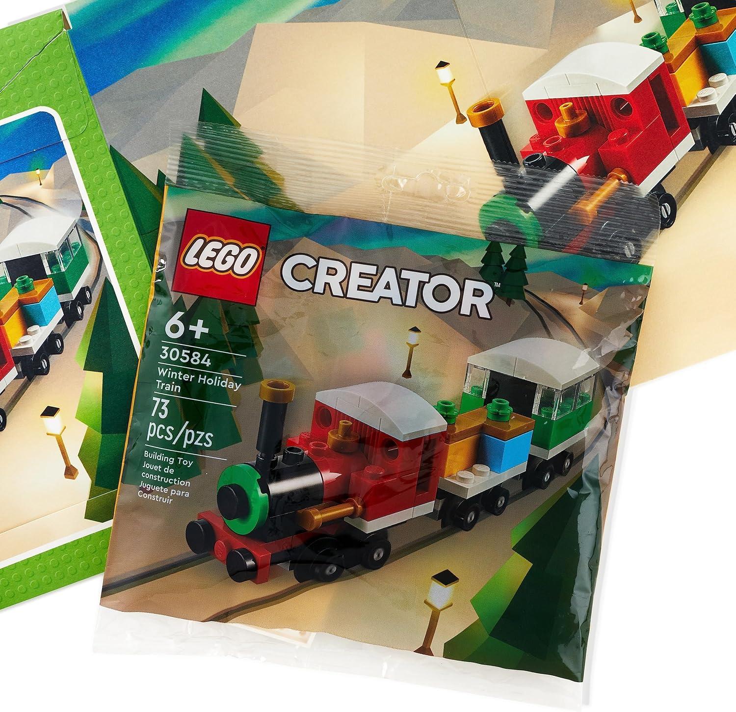 imageHallmark Lego Christmas Card for Kids Toy Train Building KitHoliday Train  Lego Building Kit