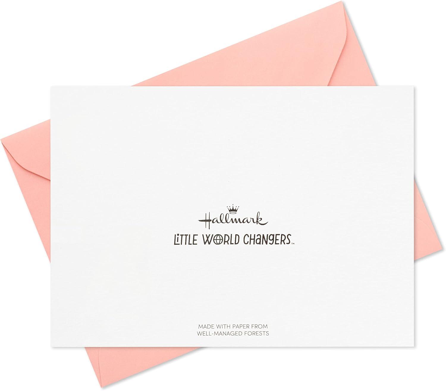 imageHallmark Little World Changers Kids Blank Cards Assortment with Organizer 24 Encouragement Cards and EnvelopesLwc Caddy