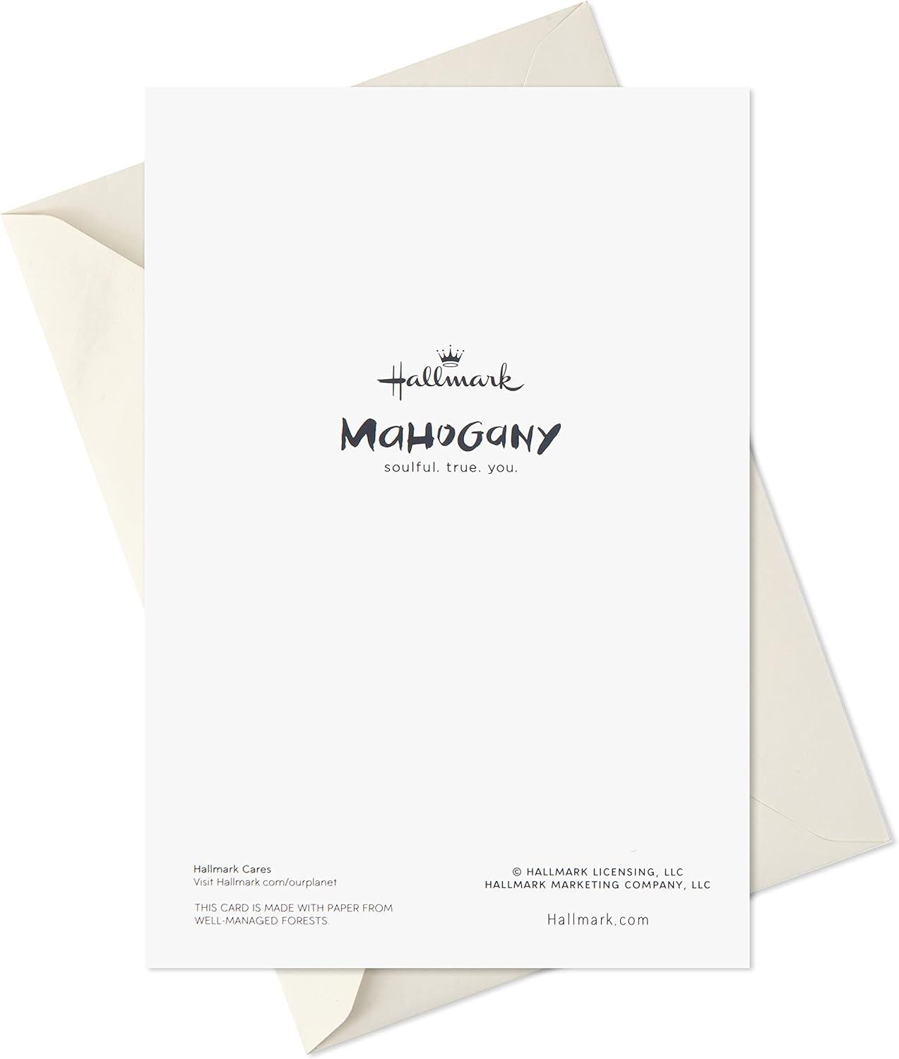 imageHallmark Mahogany Religious Boxed Christmas Cards Assortment 4 Designs 12 Cards with EnvelopesHoliday Angel and Choir  Mahogany Card Pack