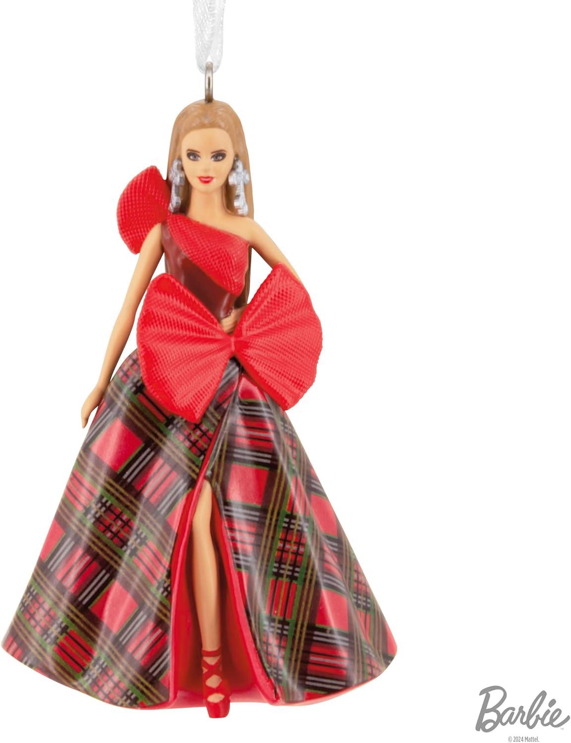 imageHallmark Mattel Holiday Barbie 2023 Christmas OrnamentHoliday Barbie 2024