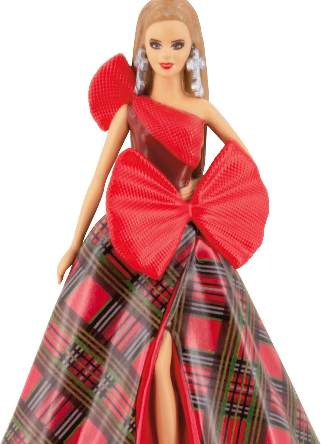imageHallmark Mattel Holiday Barbie 2023 Christmas OrnamentHoliday Barbie 2024