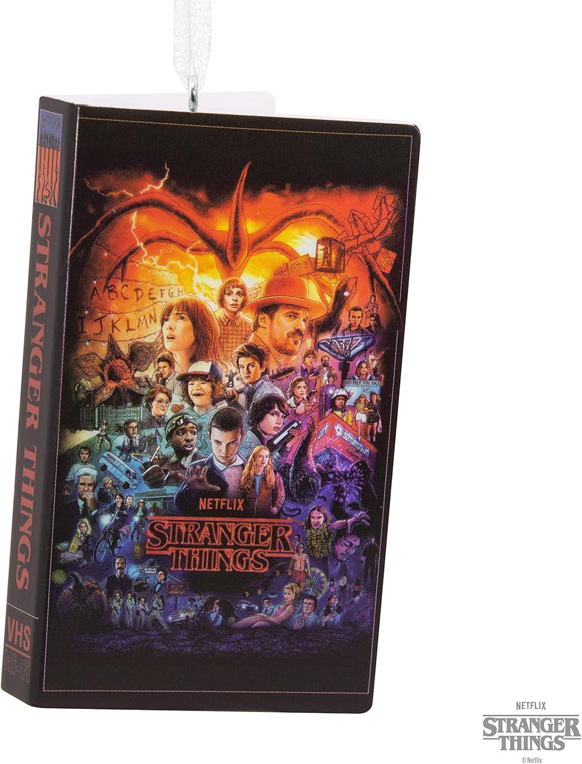 imageHallmark Netflix Stranger Things TV Show Retro Video Cassette Case Plastic Christmas OrnamentStranger Things Movie Retro
