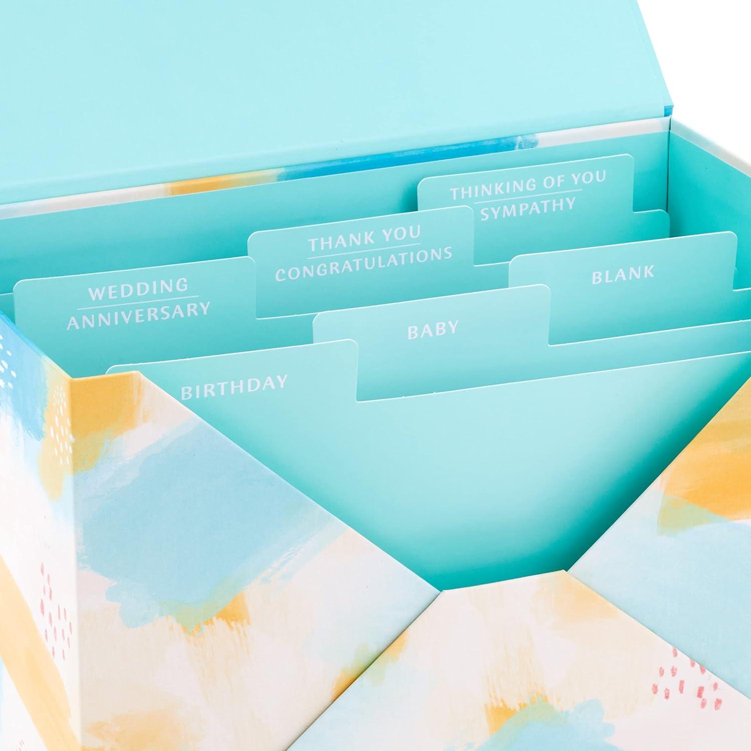 imageHallmark Pack of 24 Handmade Assorted Boxed Greeting Cards WatercolorBirthday Cards Baby Shower Cards Wedding Cards Sympathy Cards Thinking of You Cards Thank You Cards Multicolor 5EBN1002